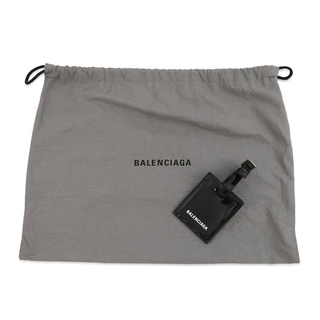 Balenciaga Black Patent Leather Handbag Shoulder