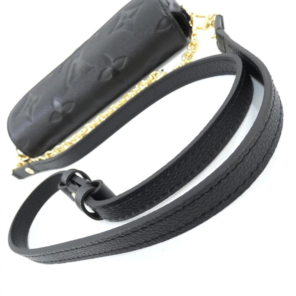 Louis Vuitton Black Leather Shoulder Bag