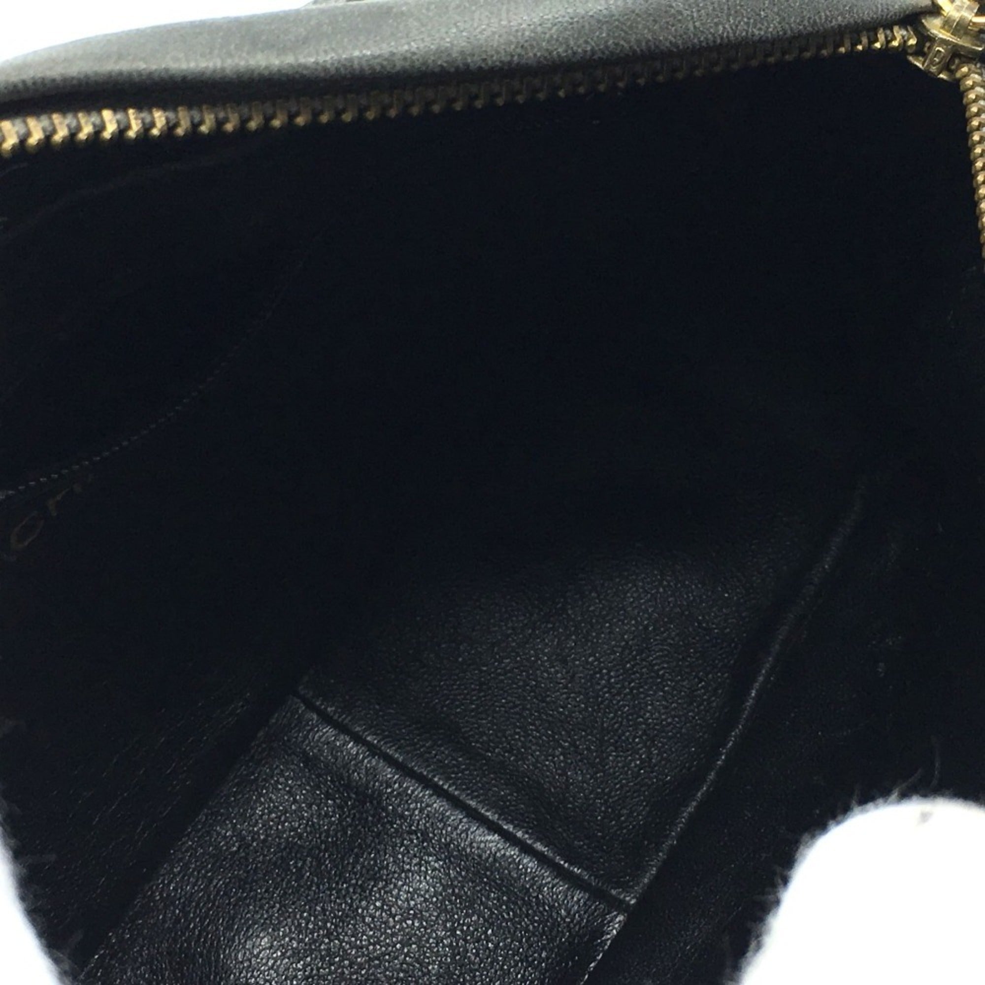 Chanel Gray Leather Shoulder Bag