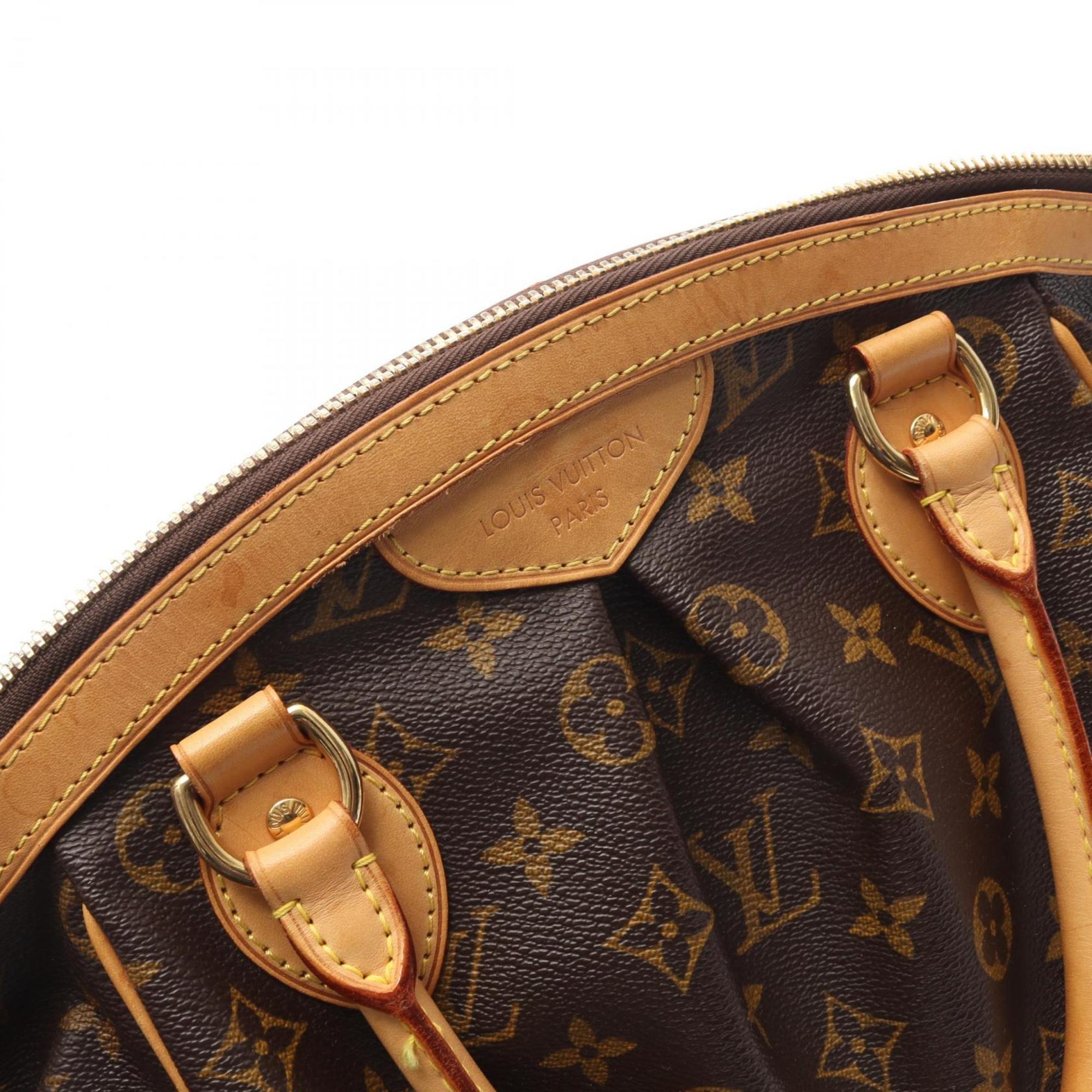 Louis Vuitton Brown Coated Canvas Pvc Leather Monogram Handbag