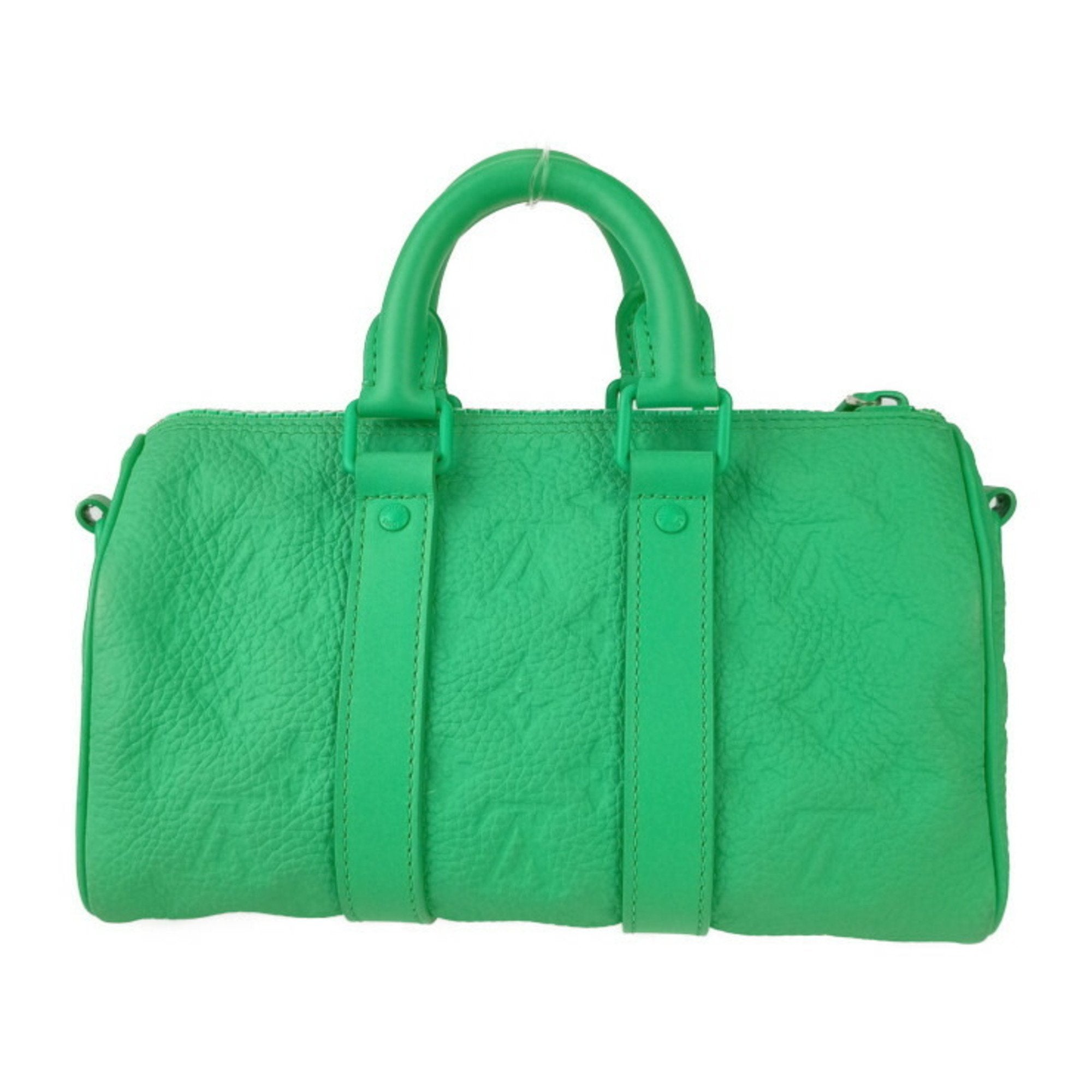 Louis Vuitton Green Leather Handbag Shoulder Bag