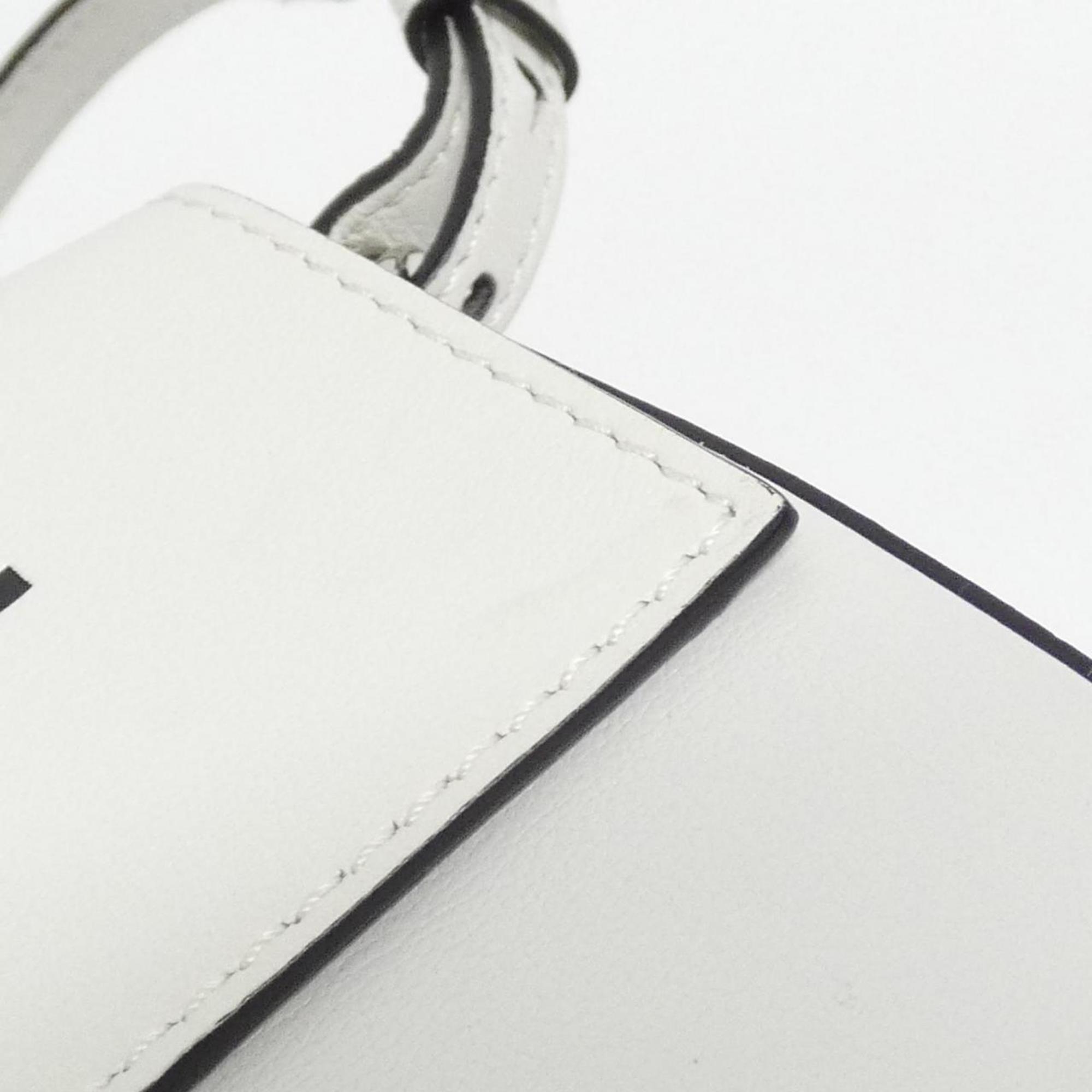 Fendi Silver Leather Handbag Shoulder Bag