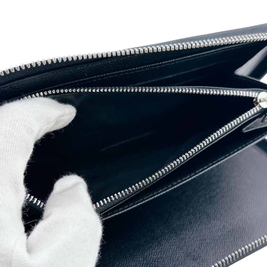 Louis Vuitton Noir Epi Leather Long Wallet