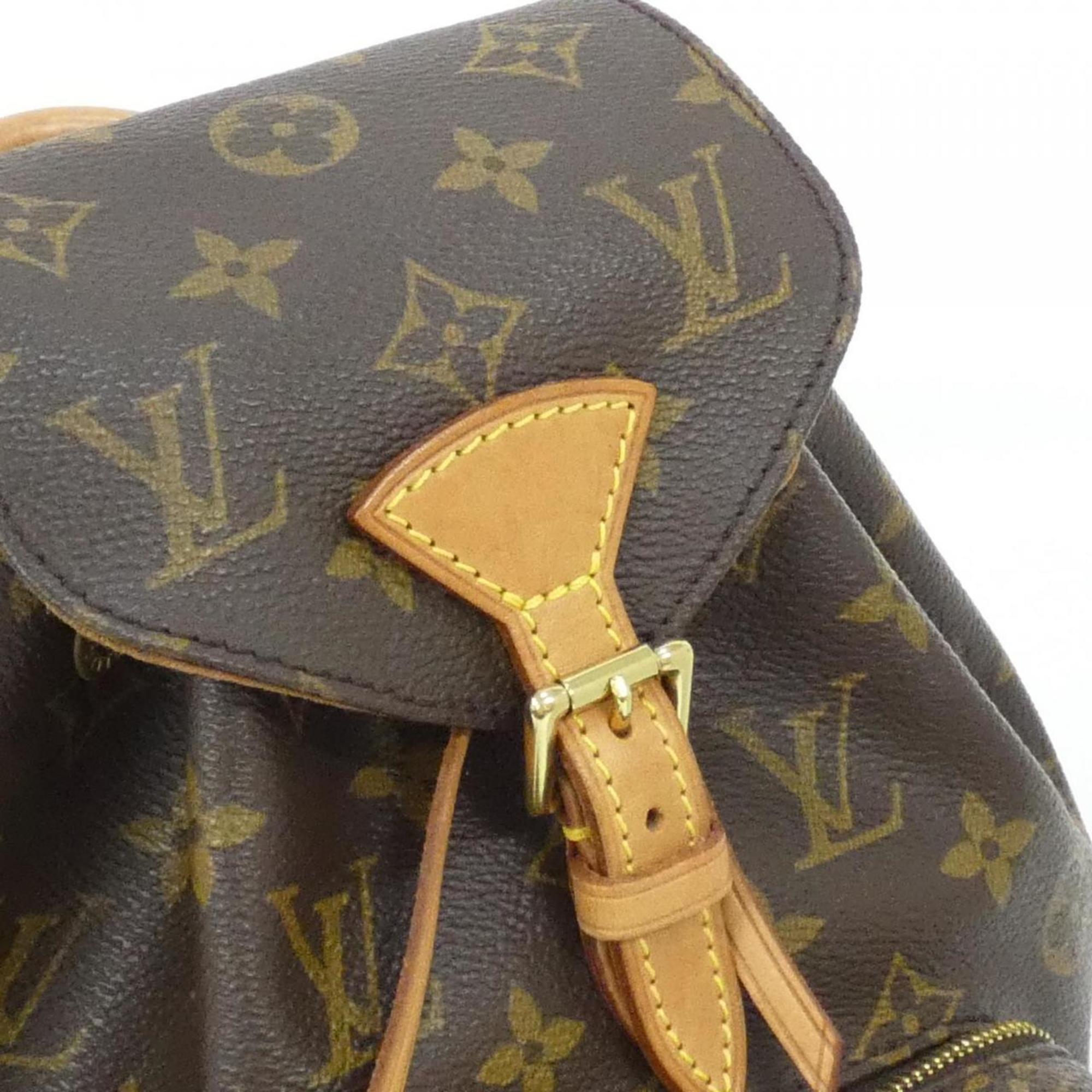 Louis Vuitton Marron Coated Canvas Backpack