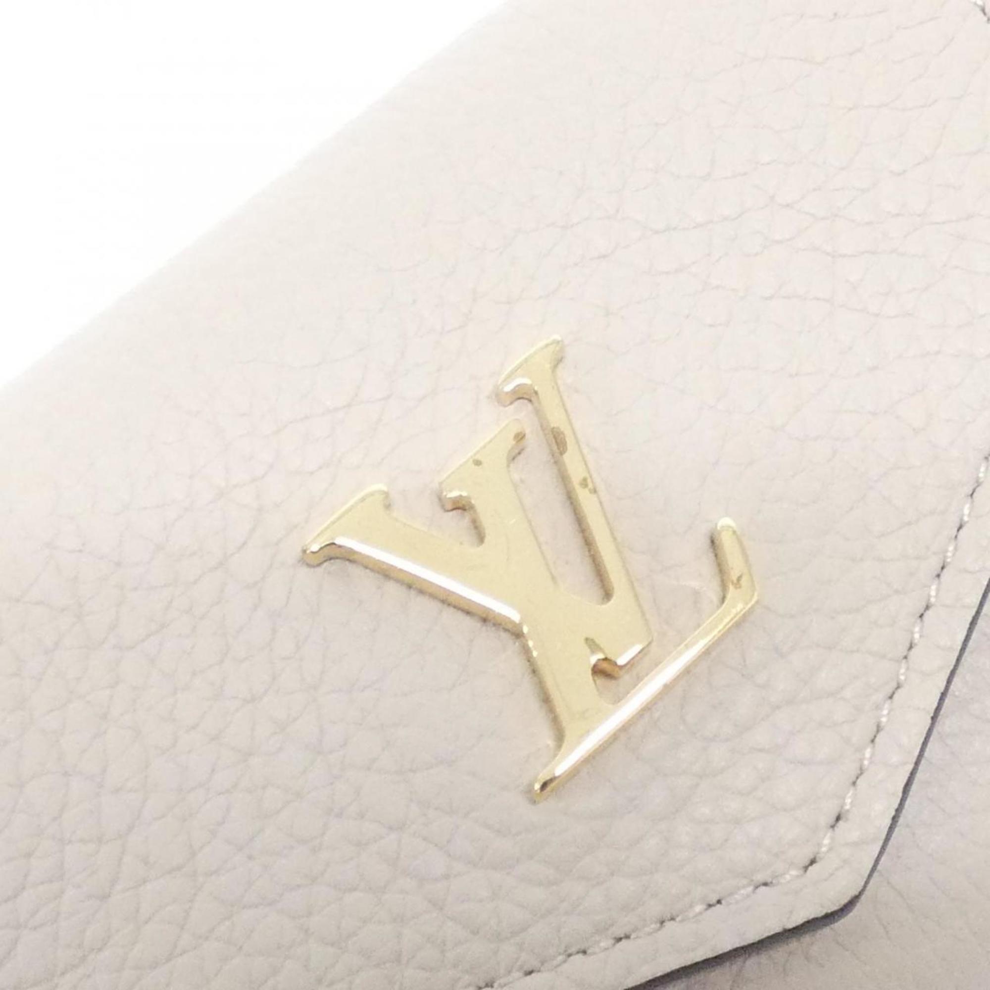 Louis Vuitton Grayish Leather Wallet (Tri-Fold)