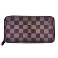 Louis Vuitton Damier Brown Damier Canvas Ebene Long Wallet