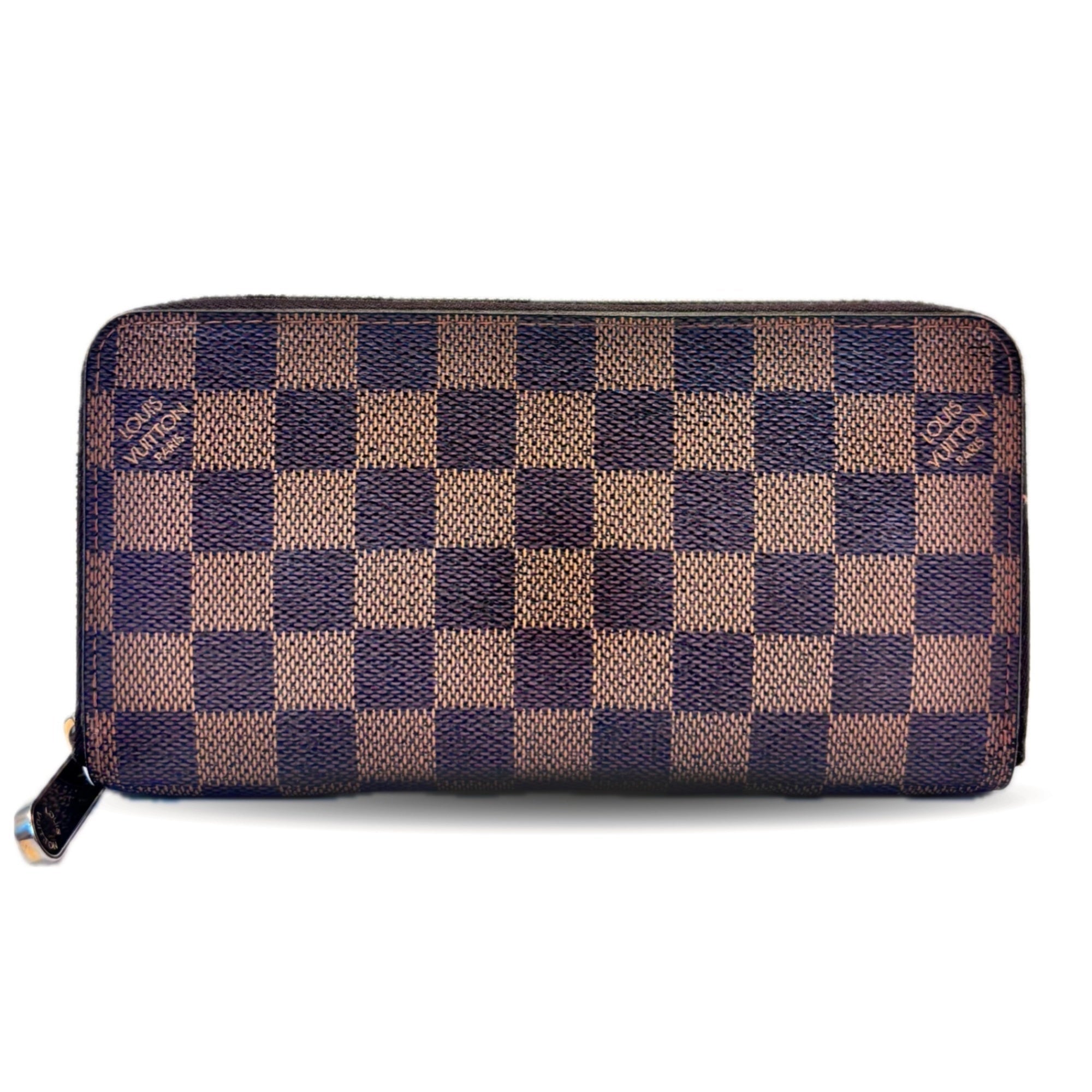 Louis Vuitton Damier Brown Damier Canvas Ebene Long Wallet