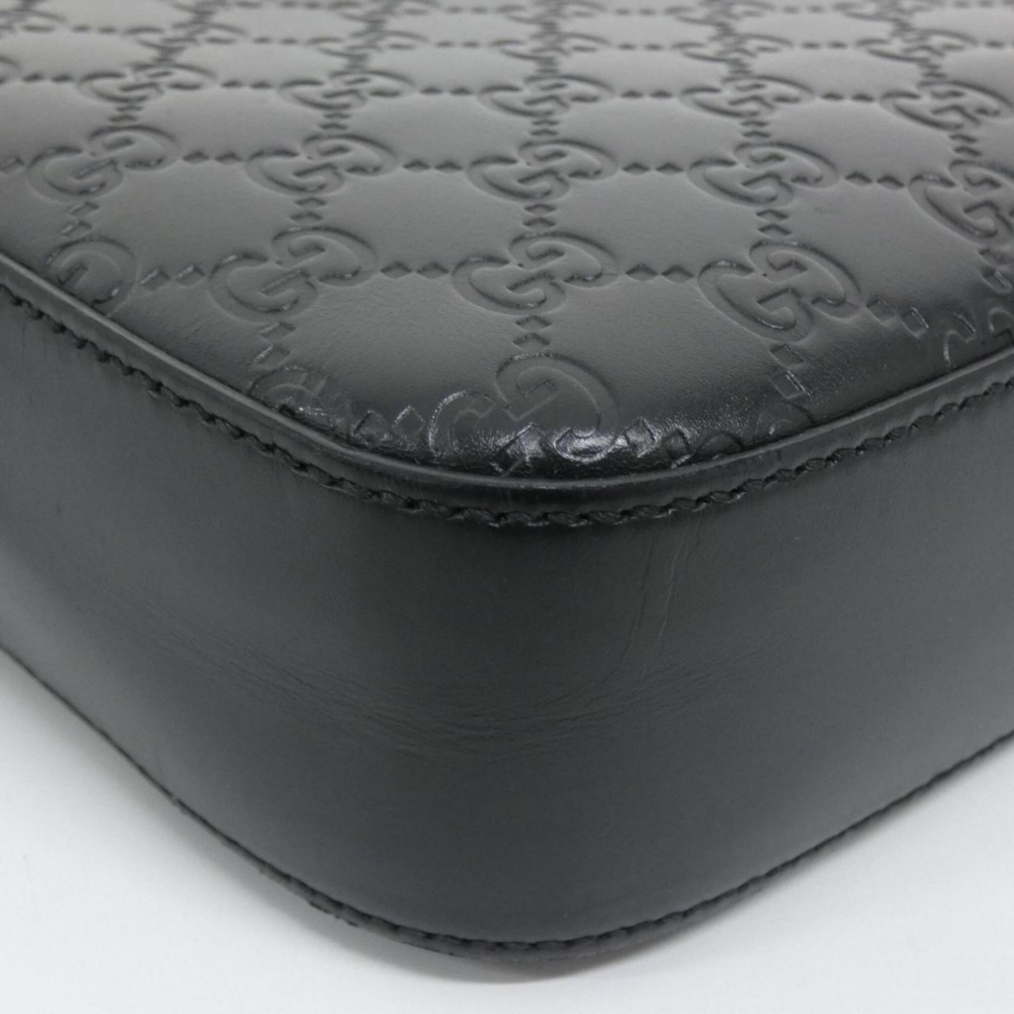 Gucci Black Leather Shoulder Bag (Pre-Owned)