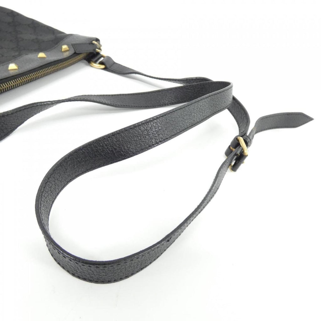 Gucci Black Gg Canvas Shoulder Bag (Pre-Owned)