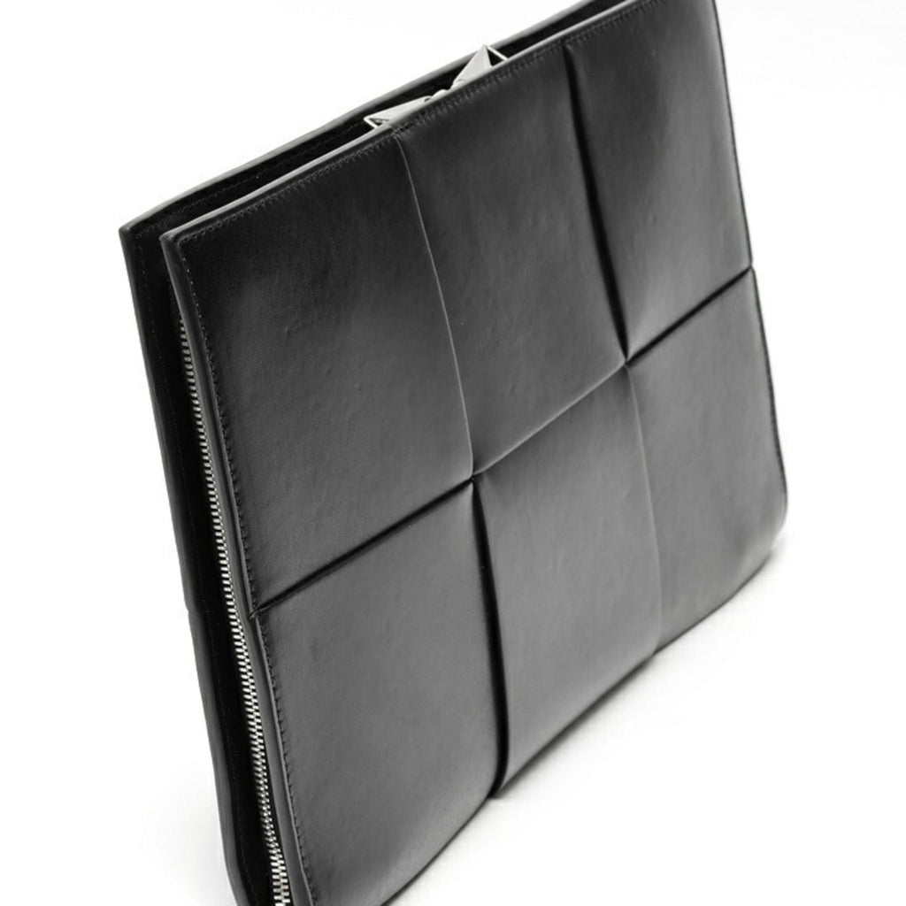 Bottega Veneta Black Intrecciato Clutch Bag Document Case