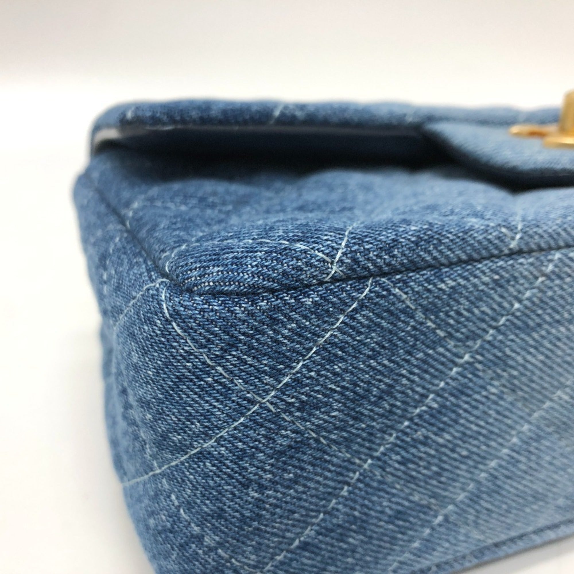 Chanel Matelasse Blue Denim Shoulder Bag