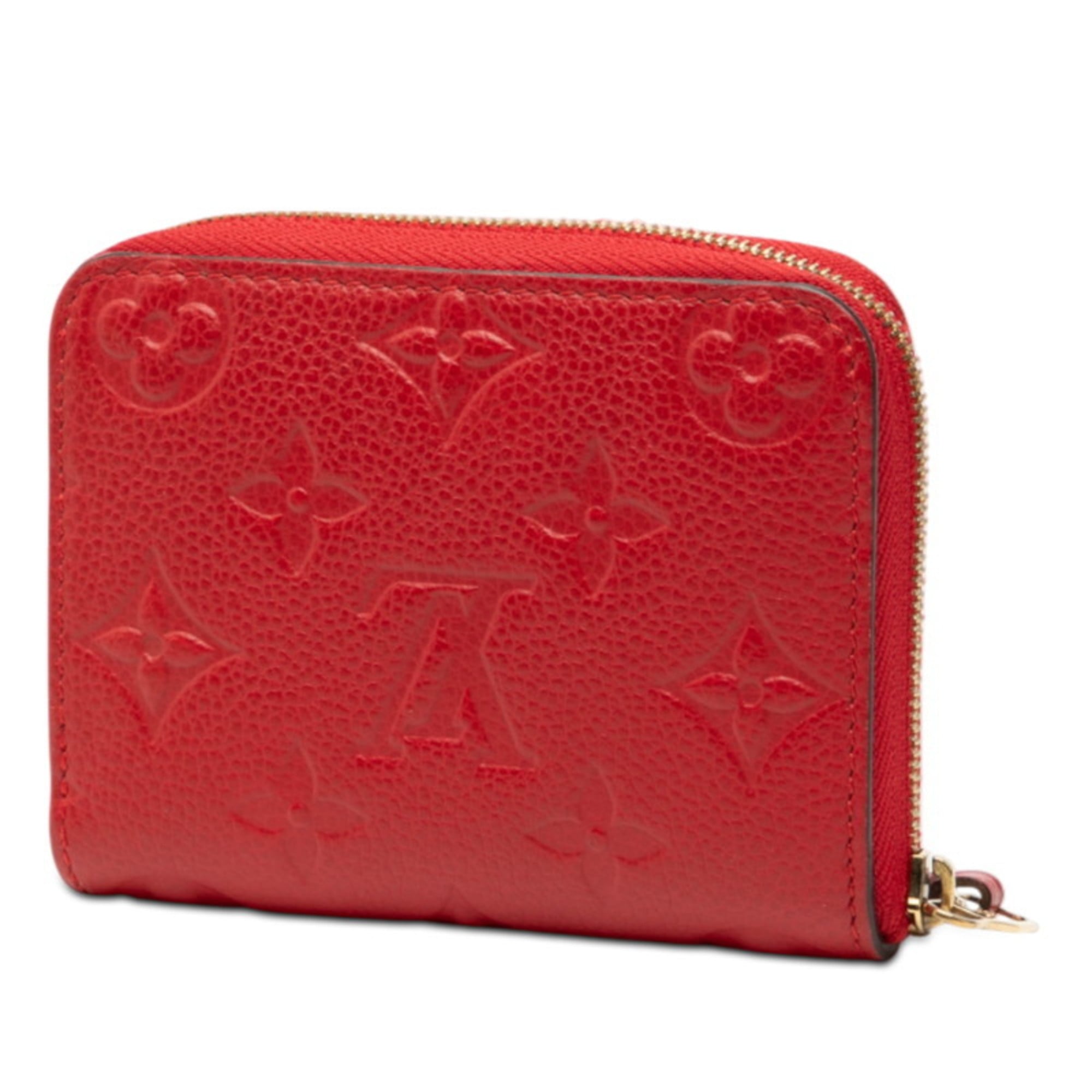 Louis Vuitton Red Color Sacrlet Leather Coin Purse/Coin Case