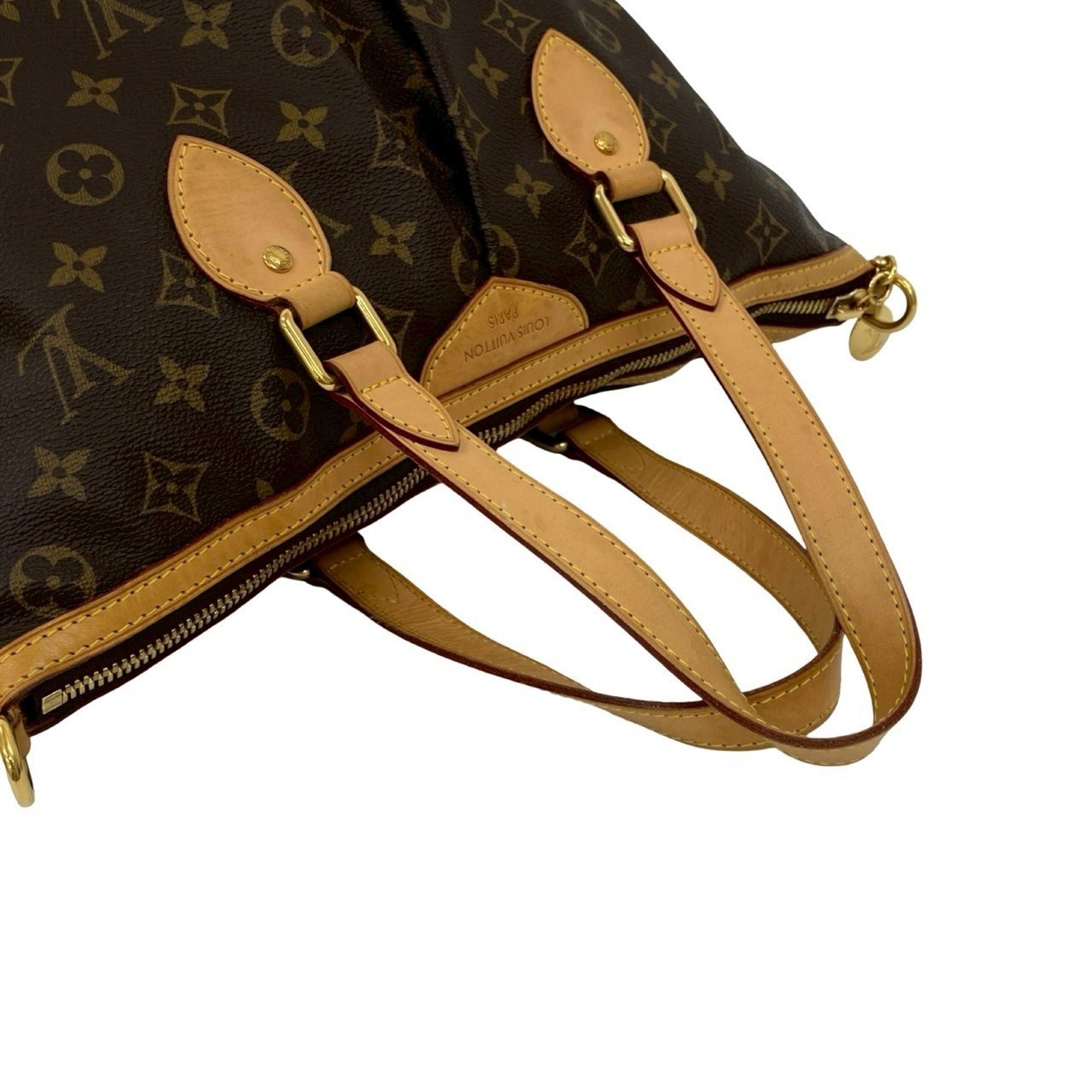 Louis Vuitton Brown Leather Pvc Handbag Shoulder Bag