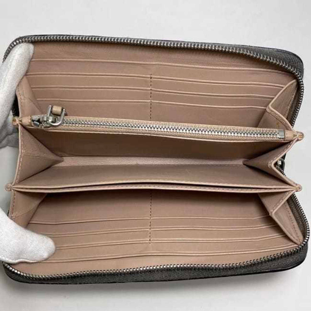 Prada Black Leather Long Wallet (Bi-Fold)