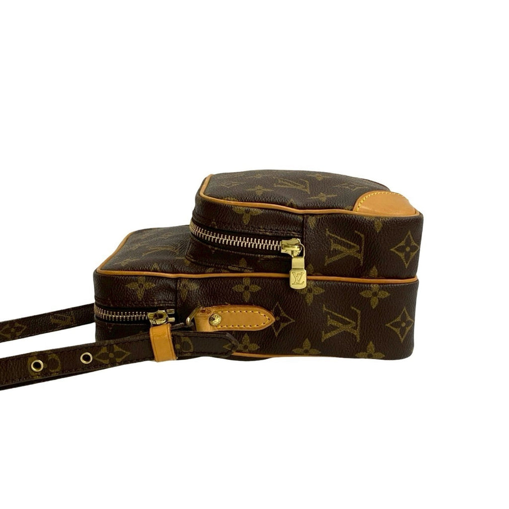 Louis Vuitton Brown Leather Pvc Pochette Shoulder Bag