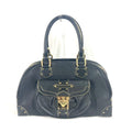 Louis Vuitton Suhali Black Noir Suhali Leather Boston Bag Handbag Shoulder Bag