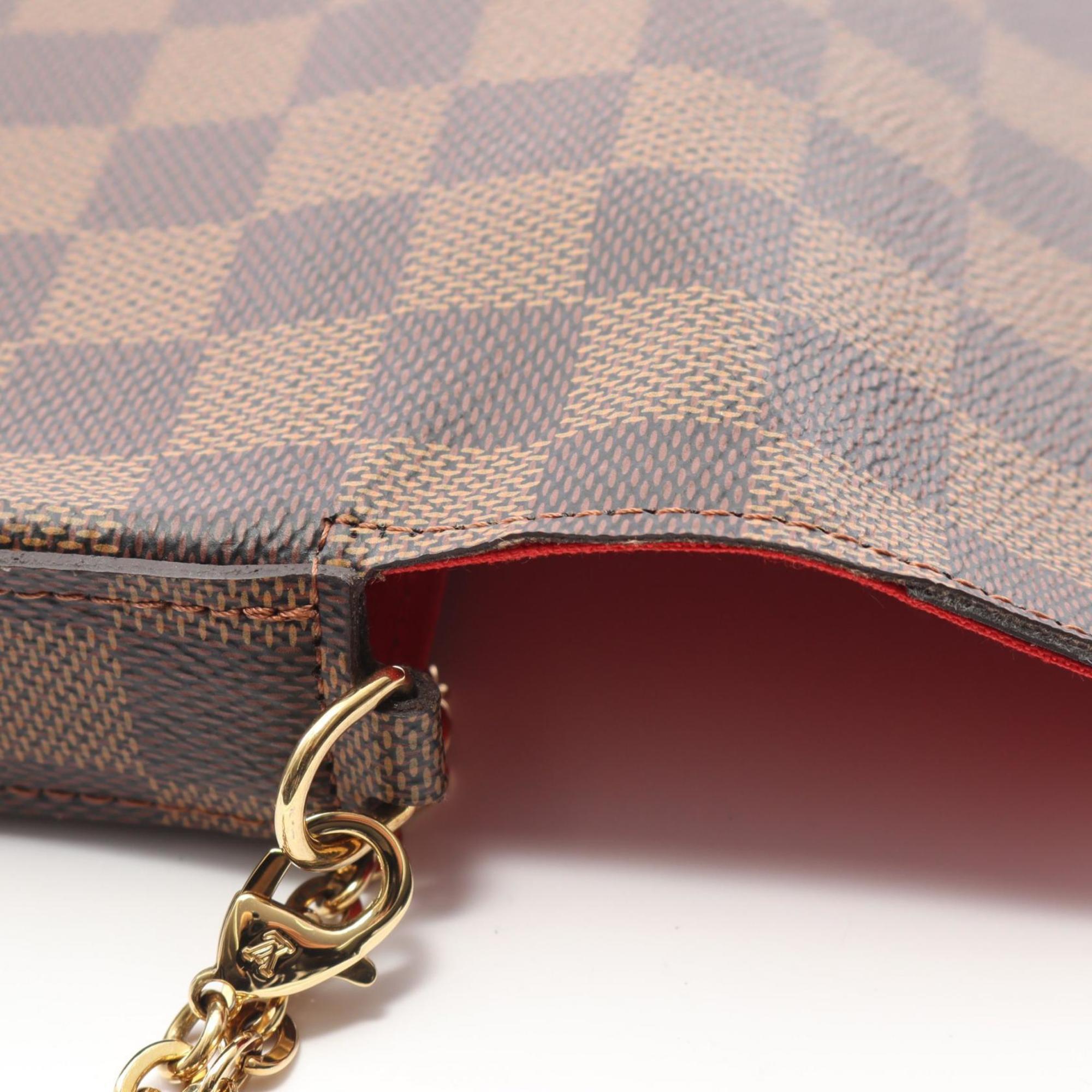 Louis Vuitton Brown Damier Canvas Coated Canvas Pochette Shoulder Bag