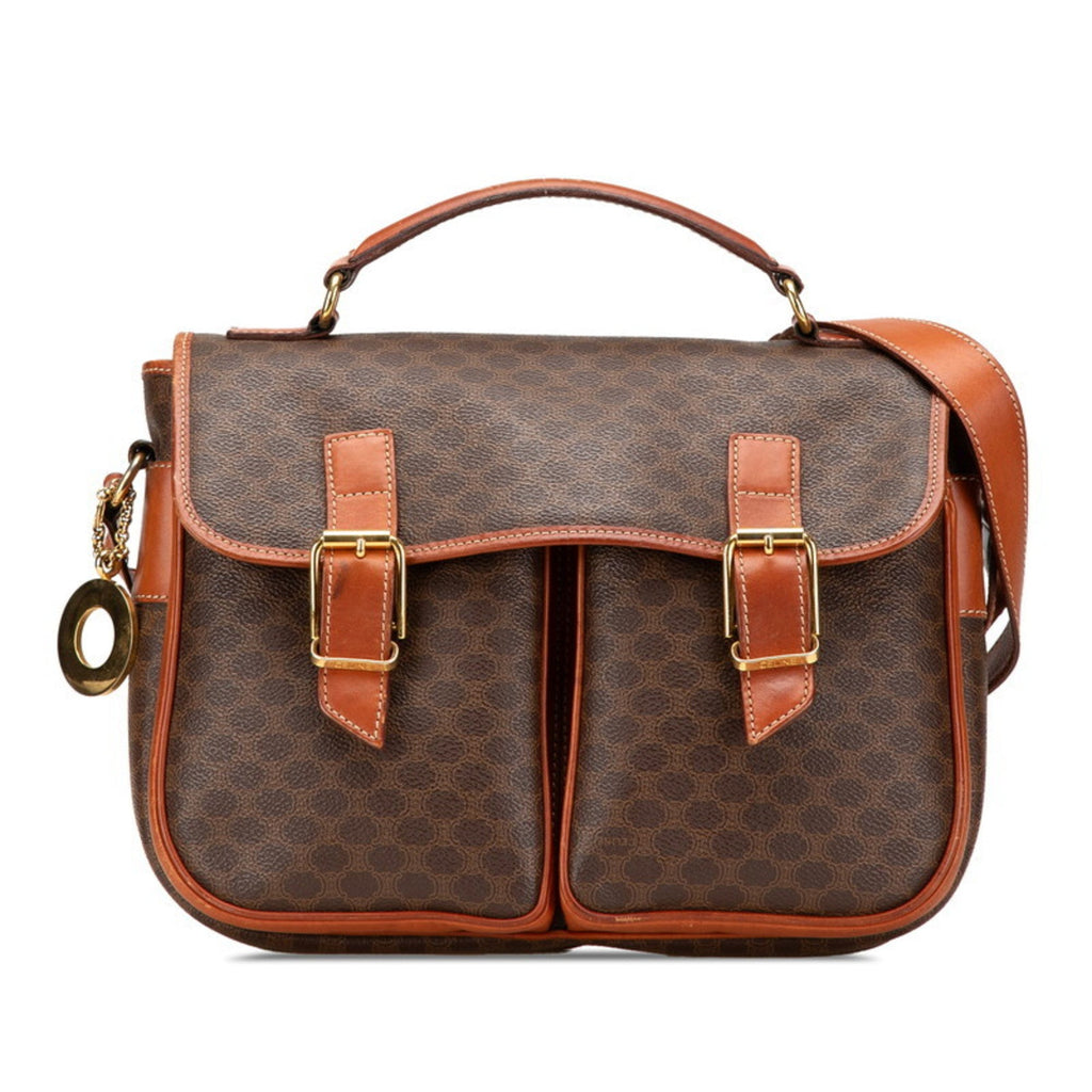 Celine Brown Pvc Leather Handbag Shoulder Bag
