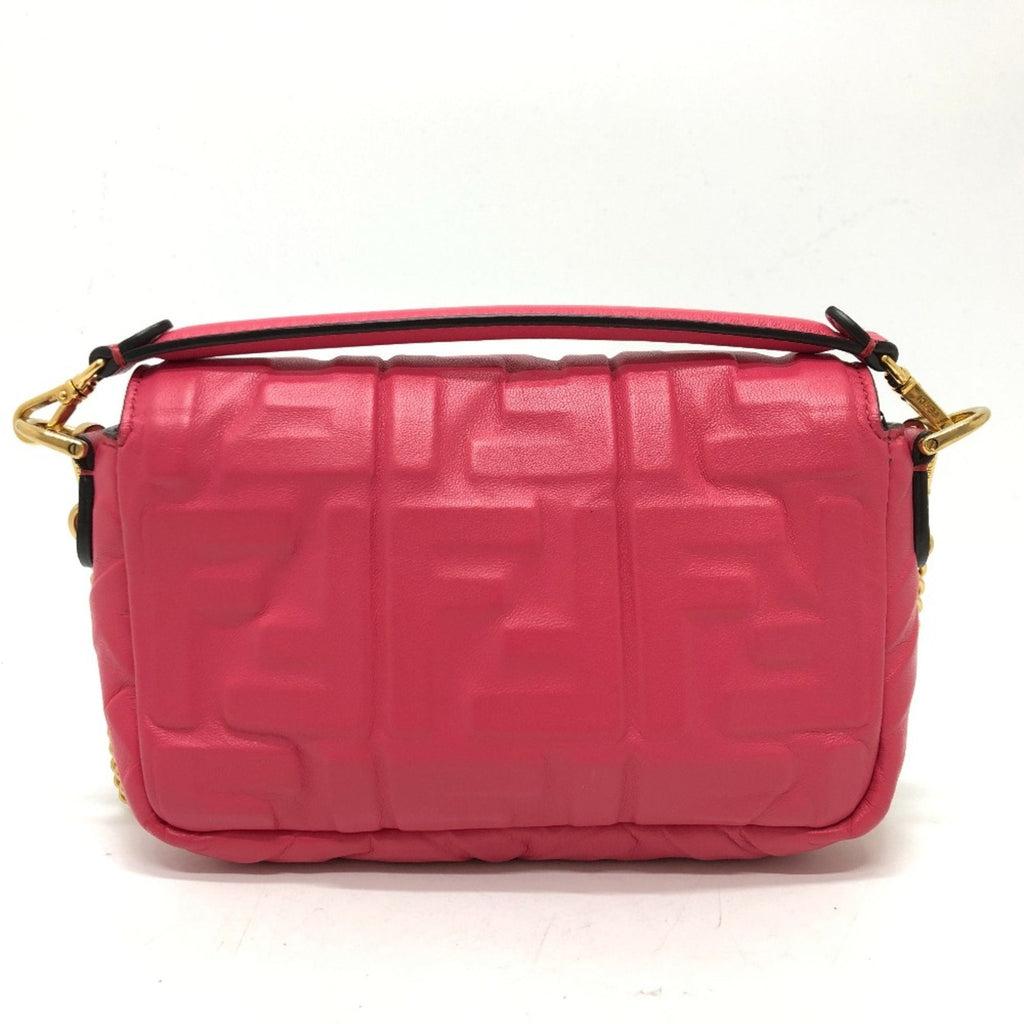 Fendi Pink Leather Shoulder Bag