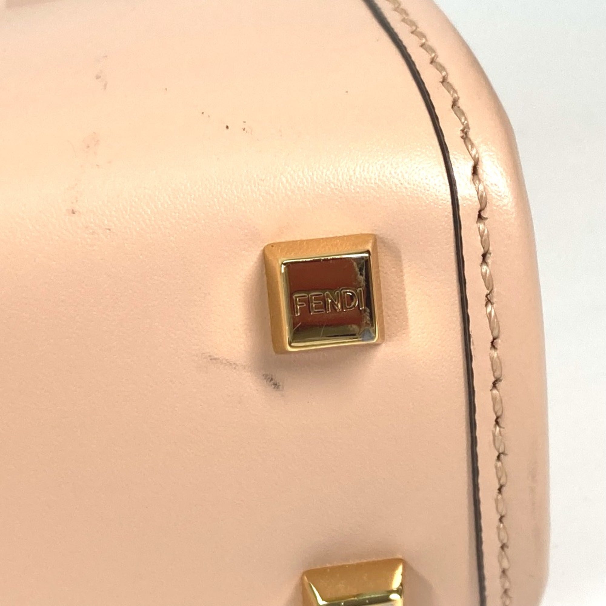 Fendi Beige Leather Handbag