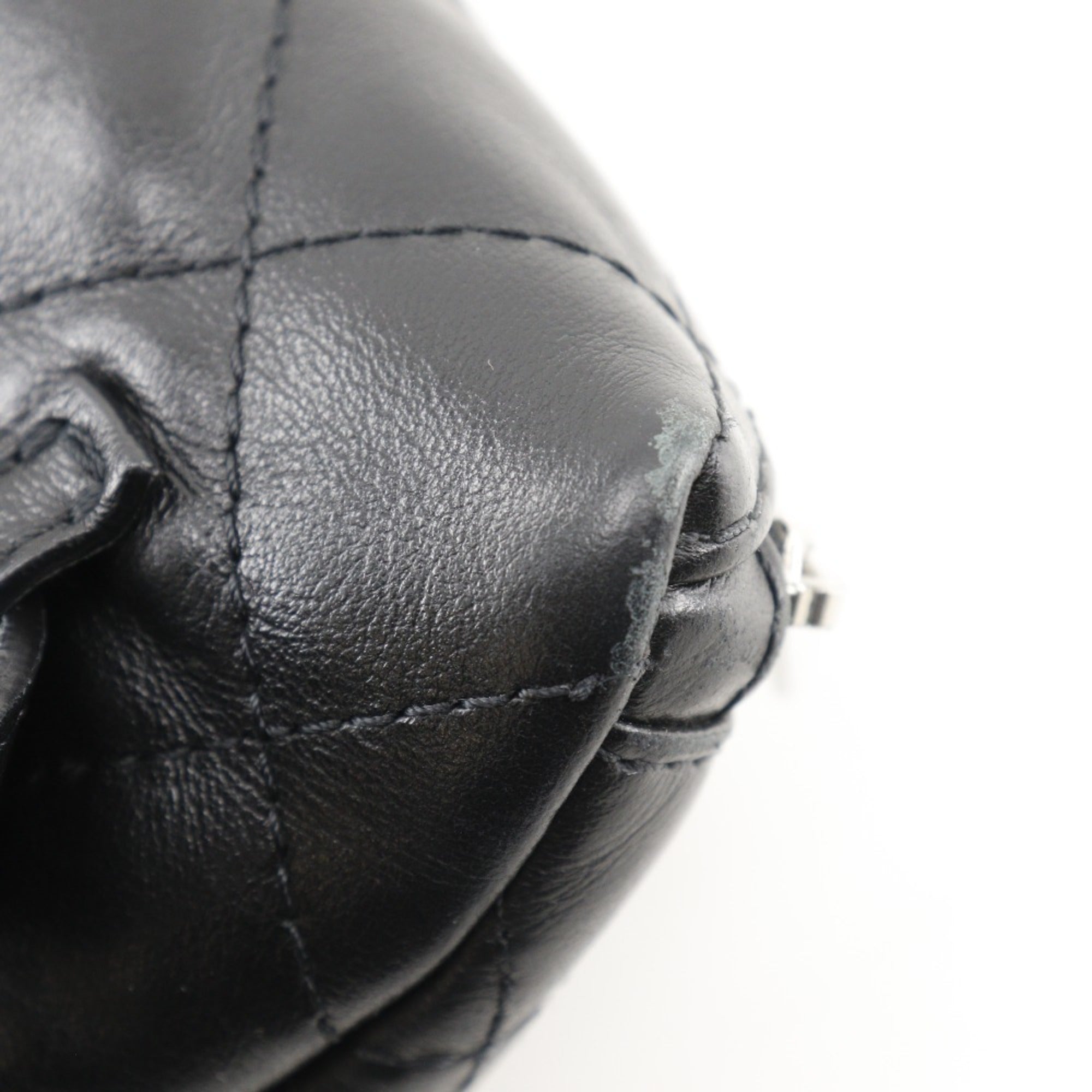 Chanel Black Leather Fanny Pack Sling Bag