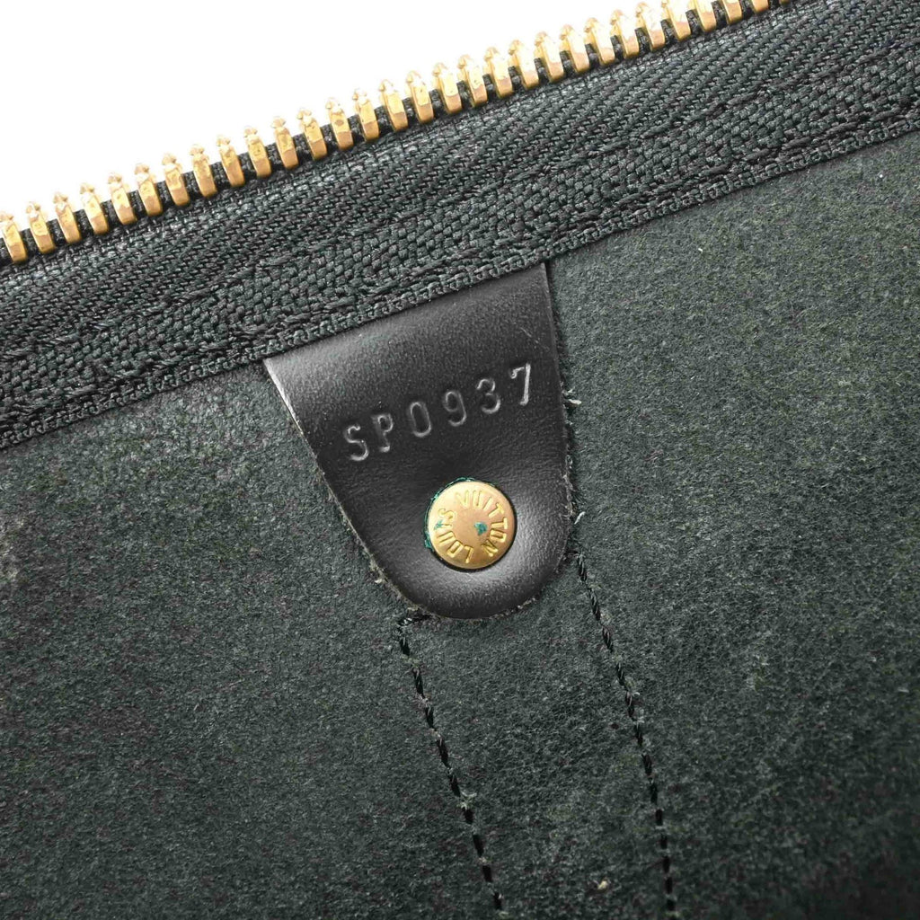 Louis Vuitton Black Epi Leather Boston Bag