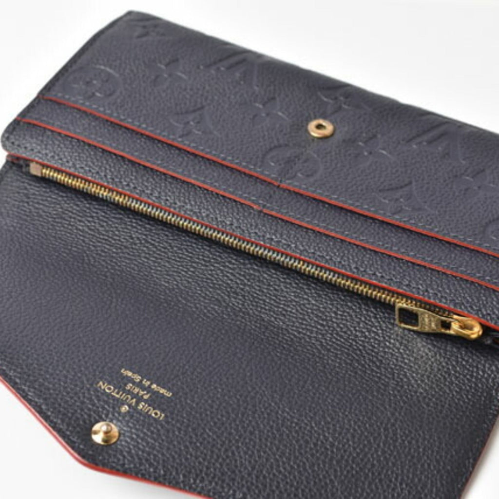 Louis Vuitton Rouge Monogram Empreinte Long Wallet