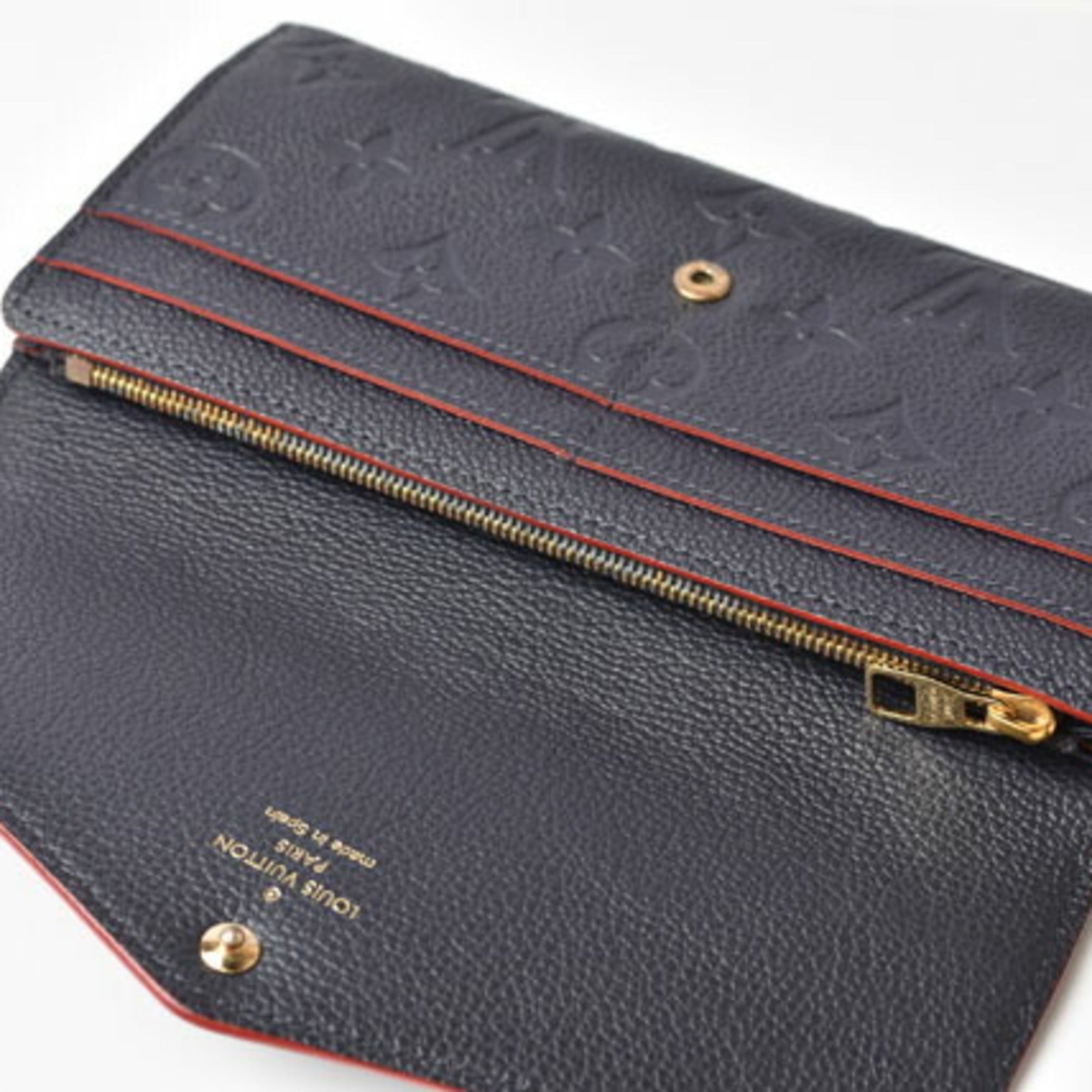 Louis Vuitton Rouge Monogram Empreinte Long Wallet