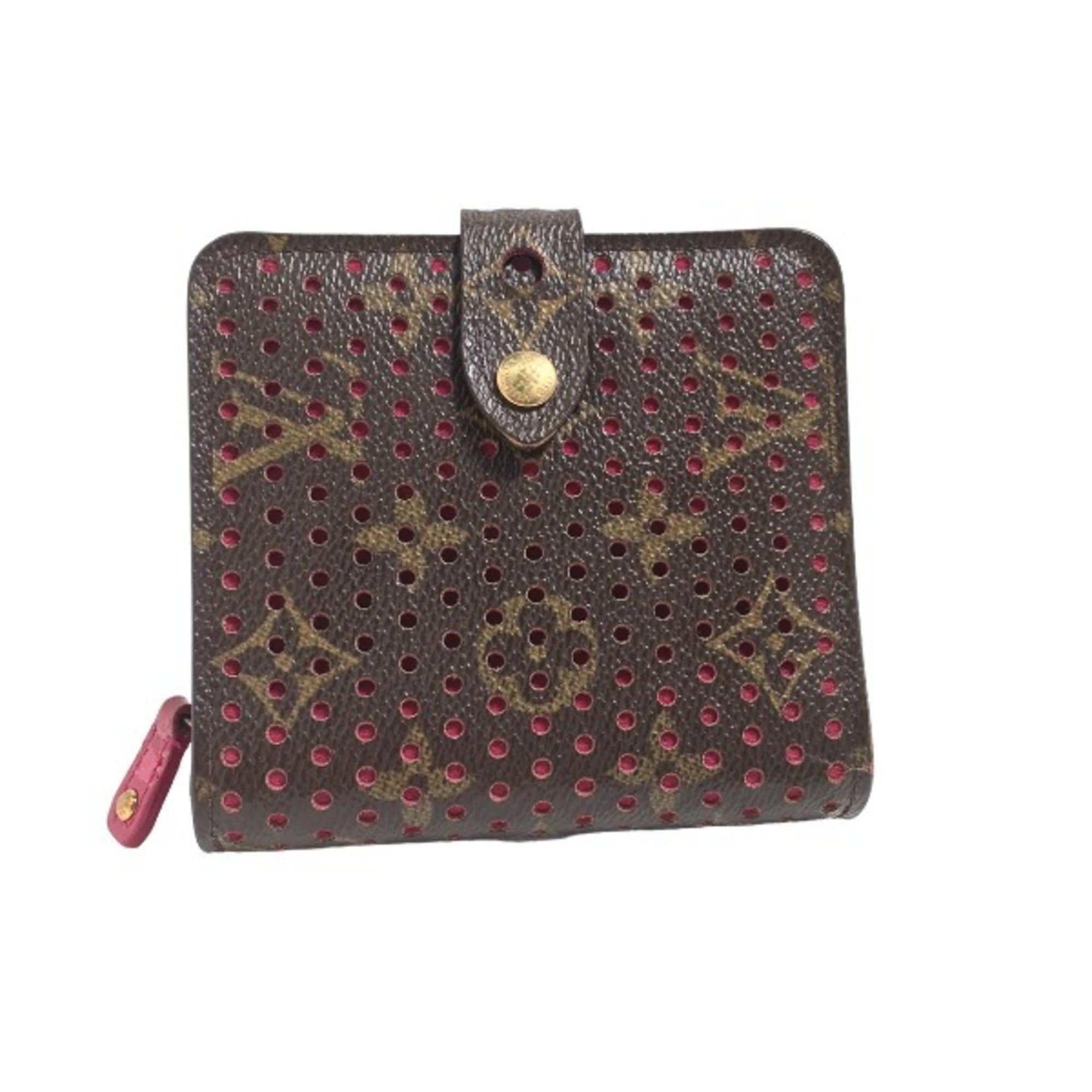 Louis Vuitton Fuchsia Monogram Perforated Wallet