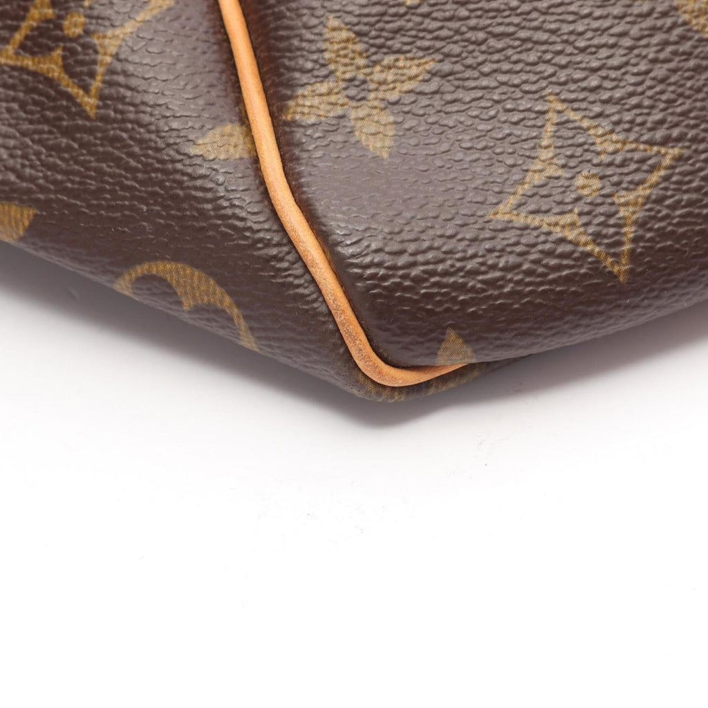 Louis Vuitton Brown Coated Canvas Pvc Monogram Leather Boston Bag