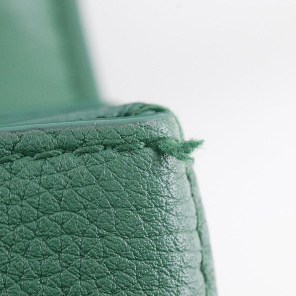 Bottega Veneta Green Leather Shoulder Bag