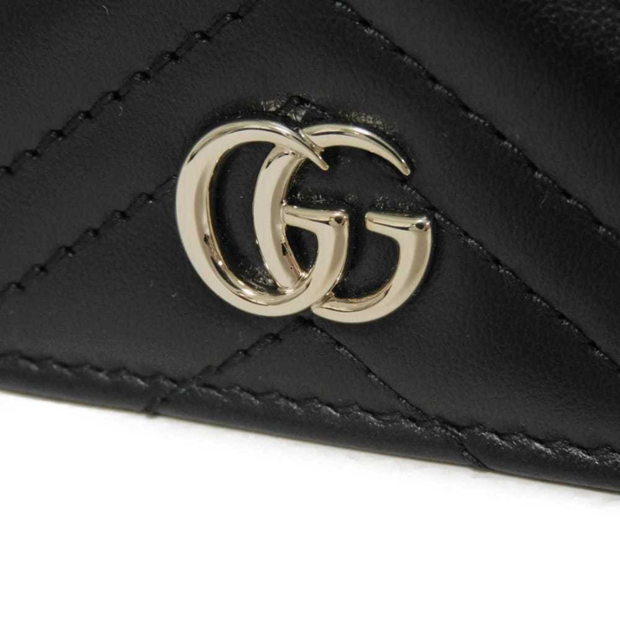 Gucci Black Quilting Leather Wallet (Bi-Fold) (Pre-Owned)