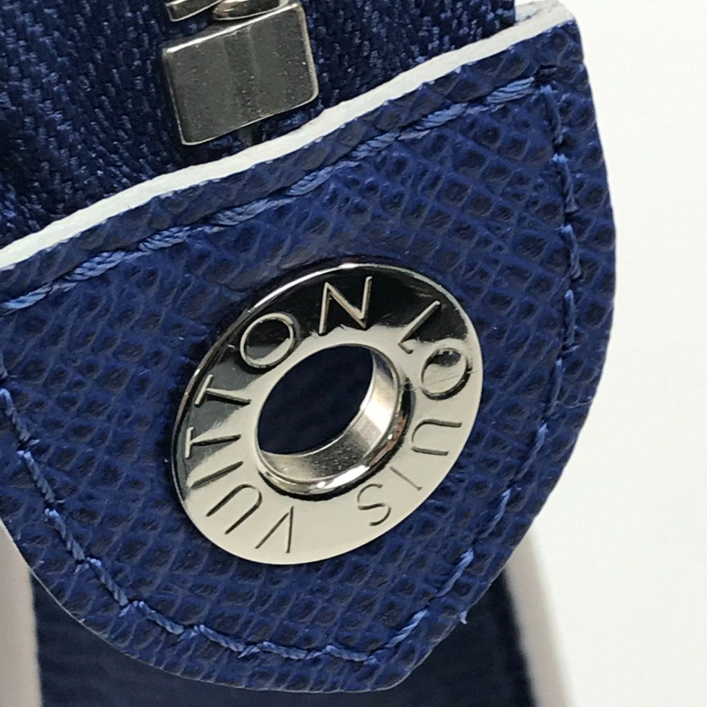 Louis Vuitton Blue Cobalt Taiga Leather Clutch Bag Pochette Pouch