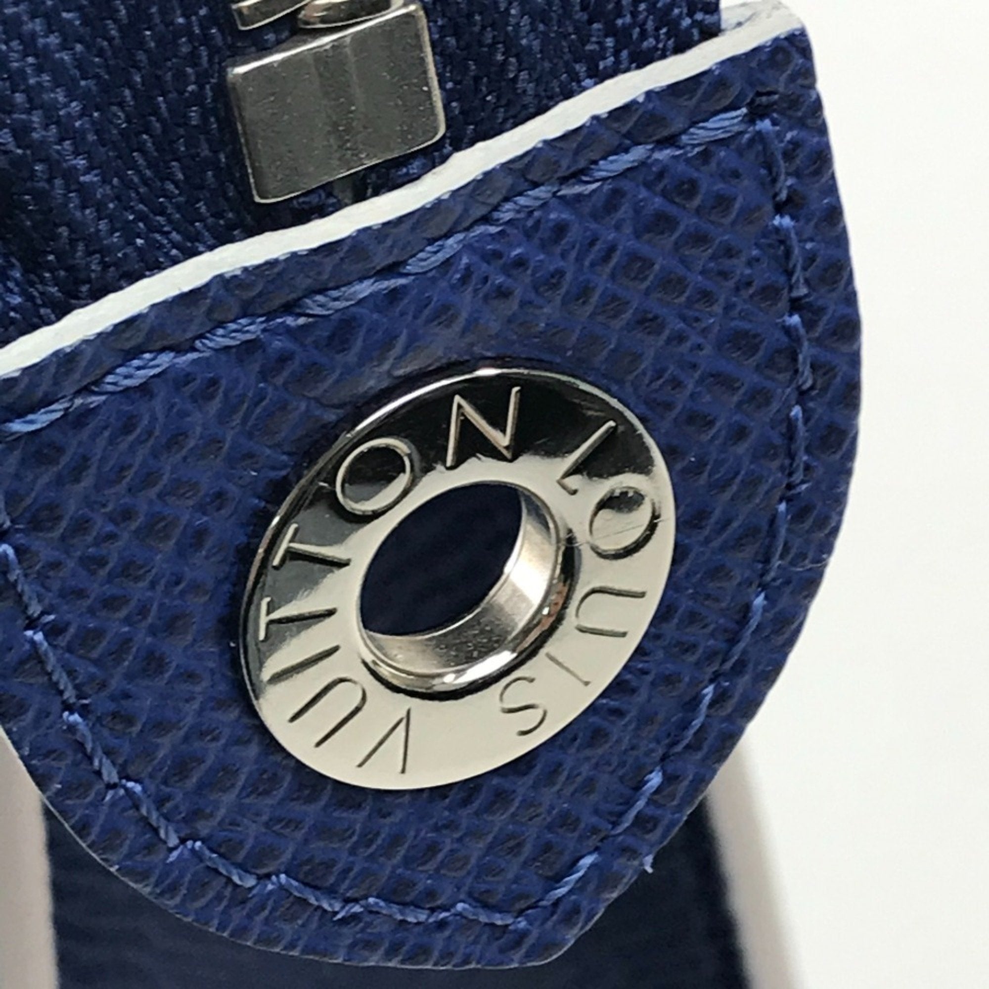 Louis Vuitton Blue Cobalt Taiga Leather Clutch Bag Pochette Pouch