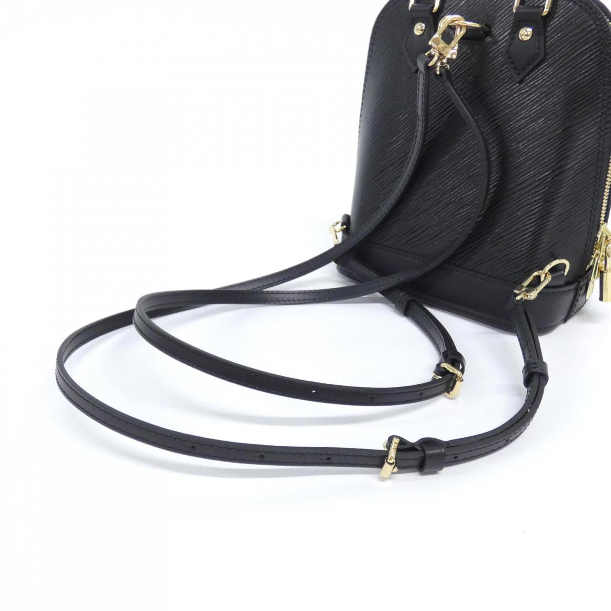 Louis Vuitton Black Leather Backpack