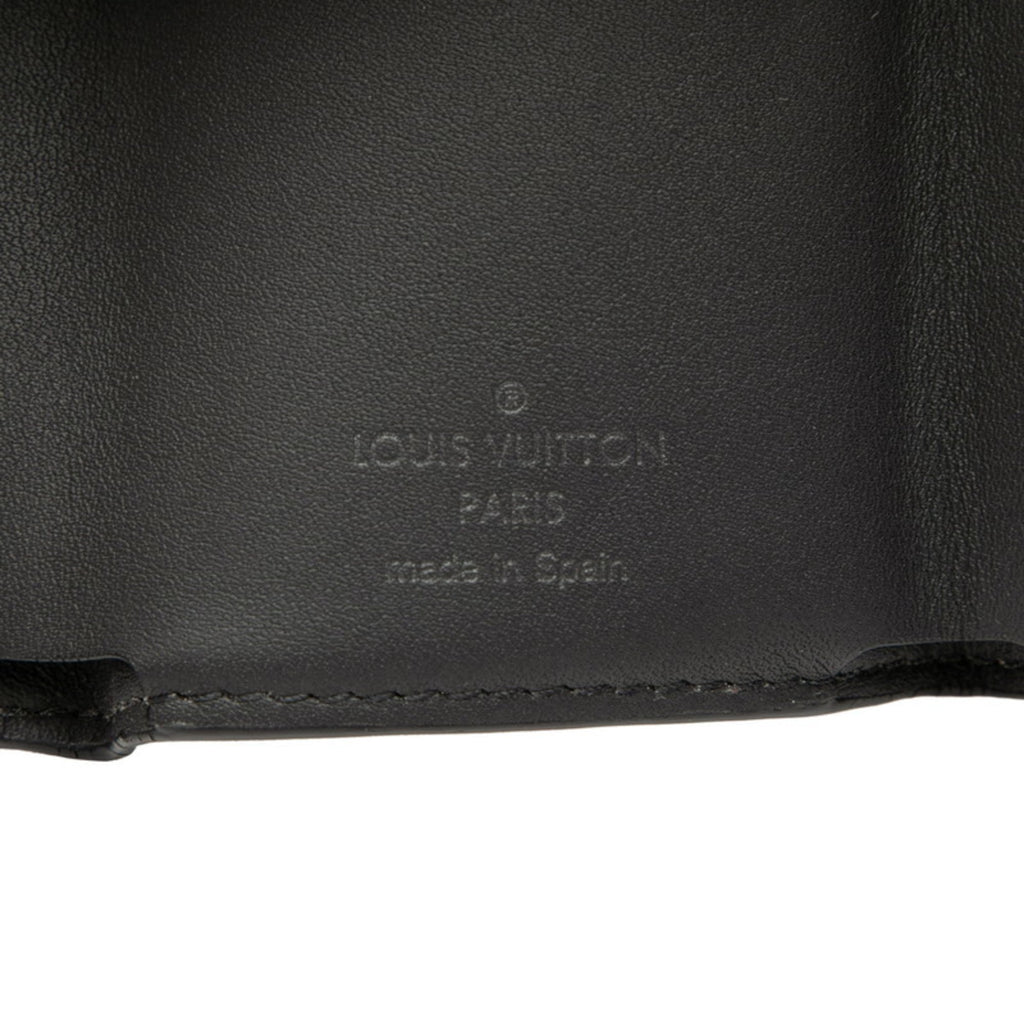 Louis Vuitton Black Pvc Leather Wallet (Tri-Fold)