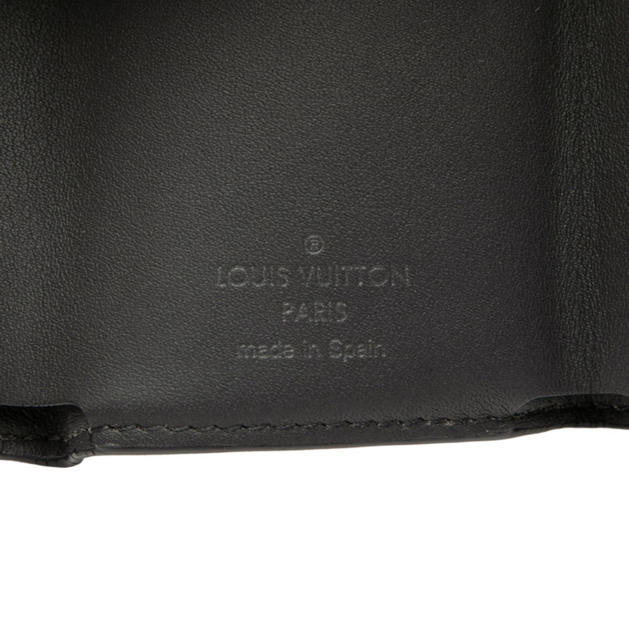 Louis Vuitton Black Pvc Leather Wallet (Tri-Fold)