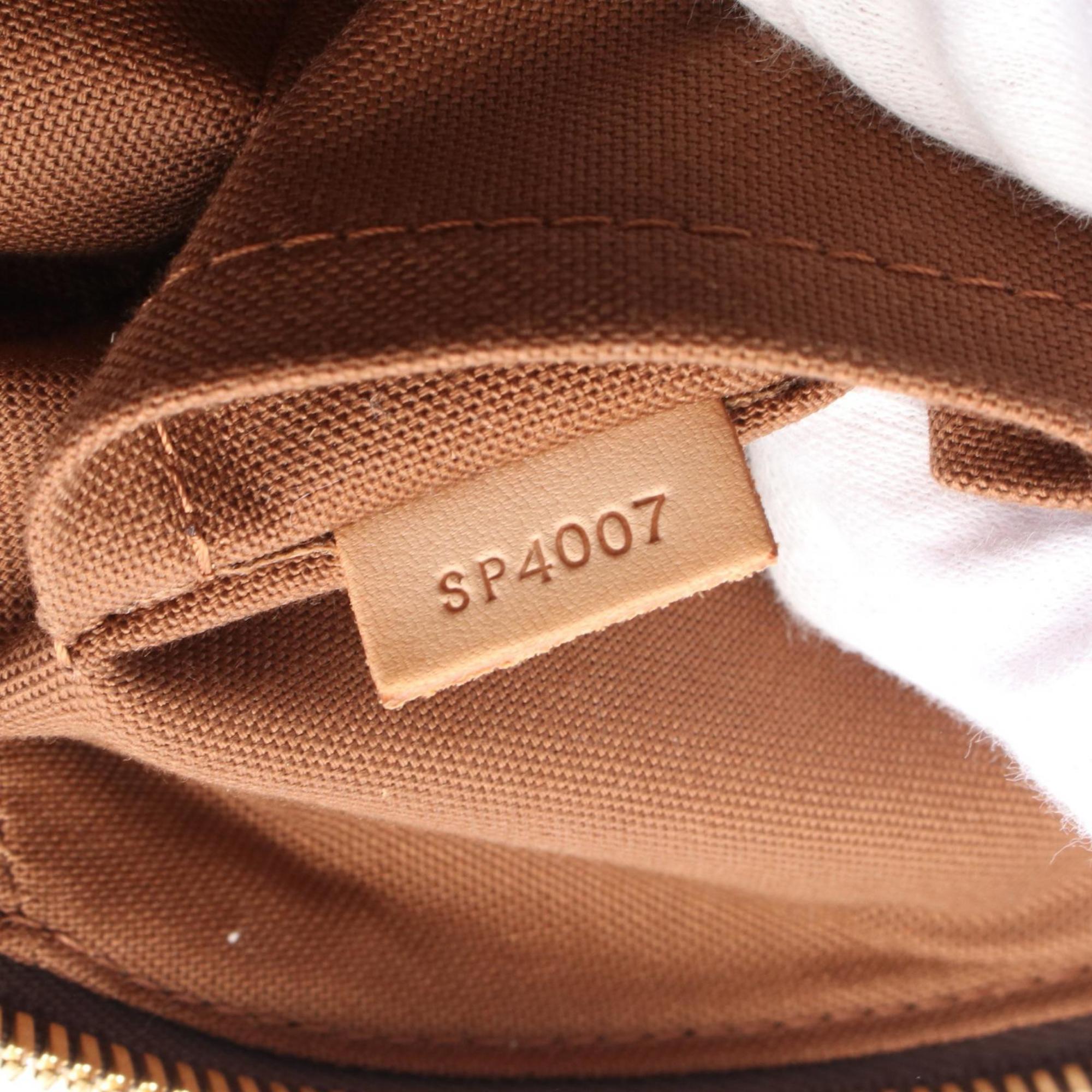 Louis Vuitton Brown Monogram Pvc Coated Canvas Leather Handbag