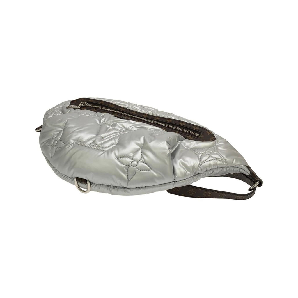Louis Vuitton Silver Nylon Handbag