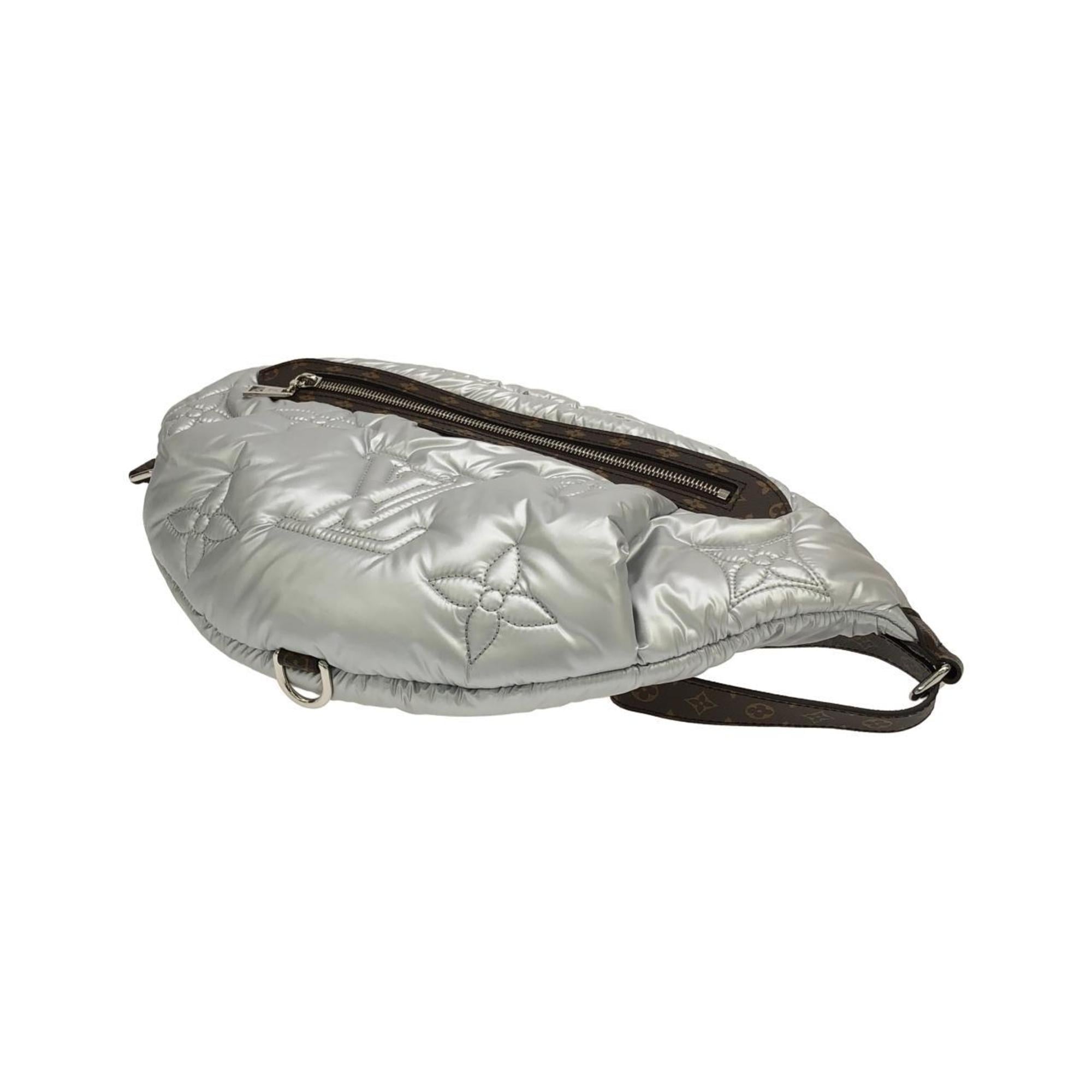 Louis Vuitton Silver Nylon Handbag