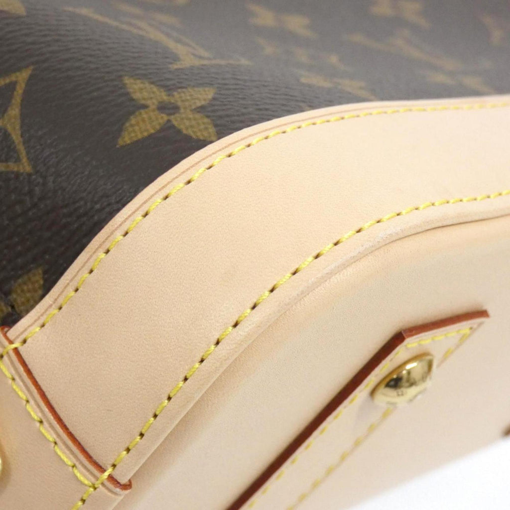 Louis Vuitton Marron Coated Canvas Handbag