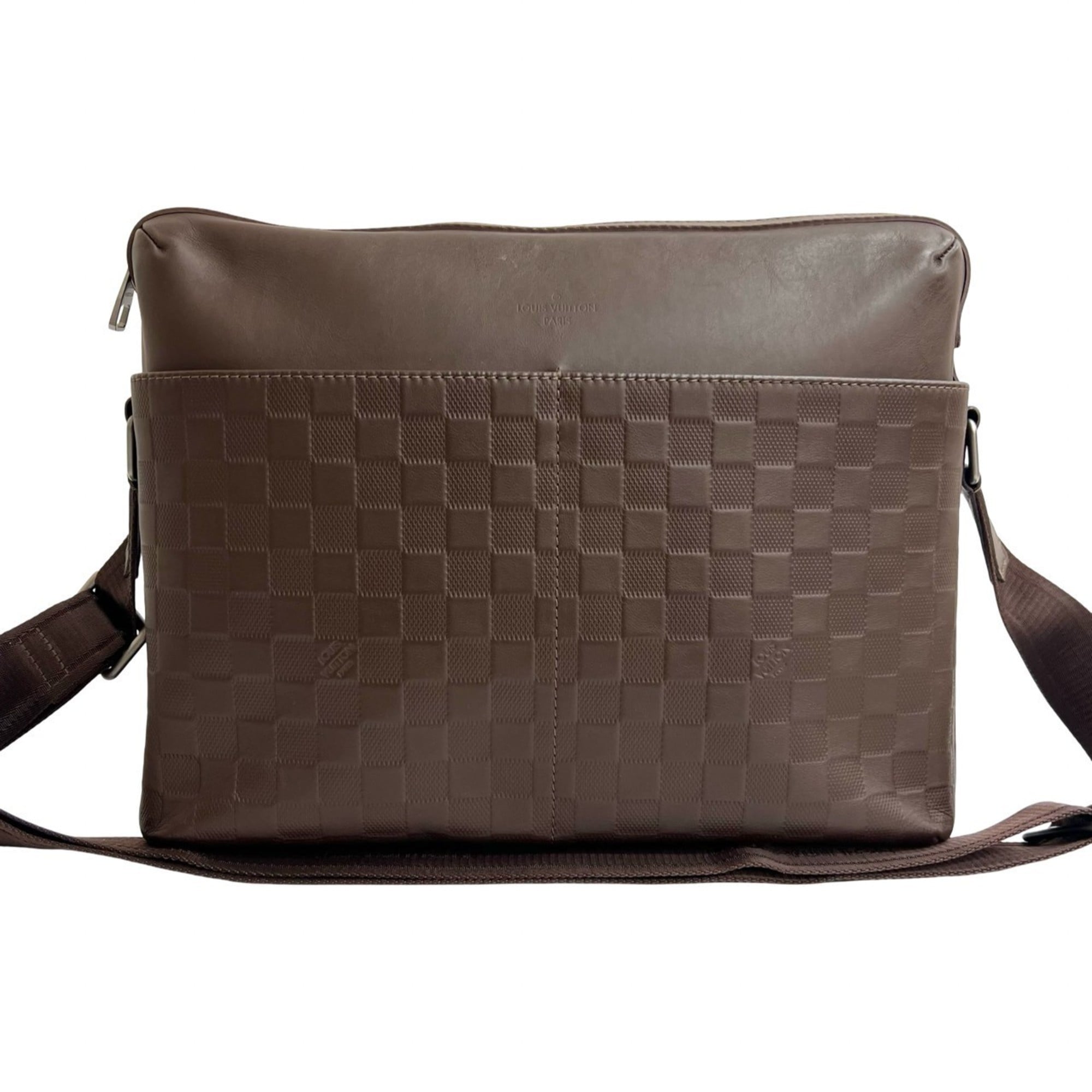 Louis Vuitton Brown Leather Shoulder Bag