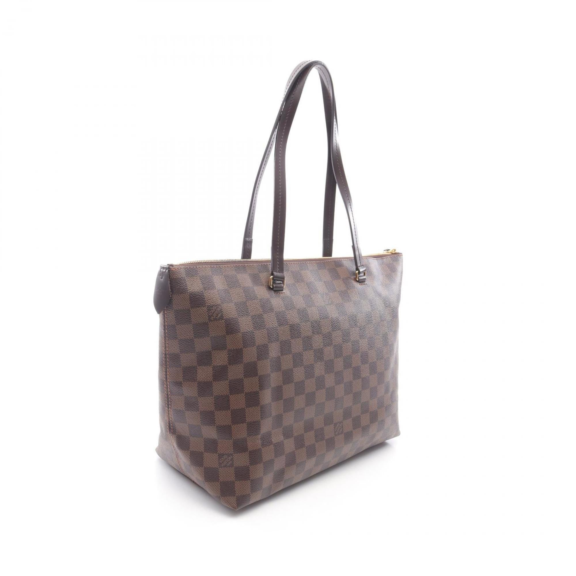 Louis Vuitton Brown Coated Canvas Pvc Leather Tote Bag