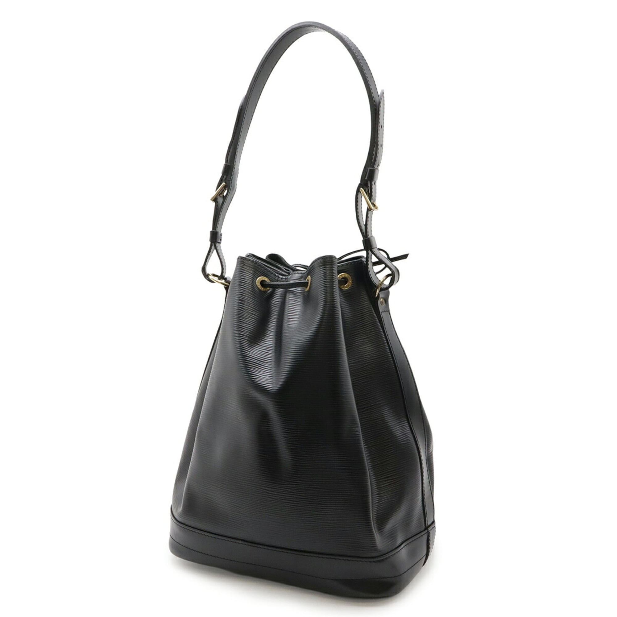 Louis Vuitton Black Noir Epi Leather Shoulder Bag