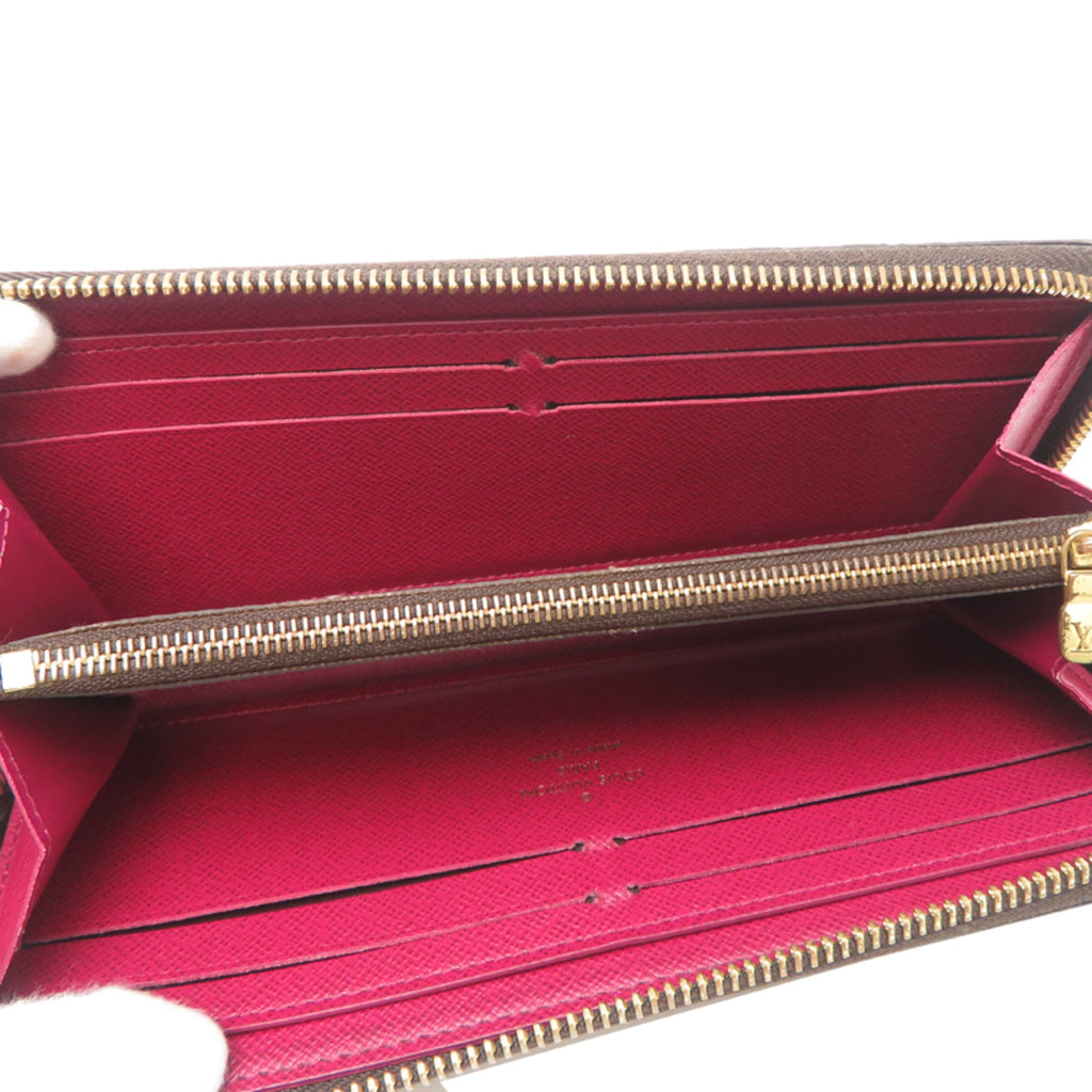 Louis Vuitton Brown Fuchsia Monogram Long Wallet