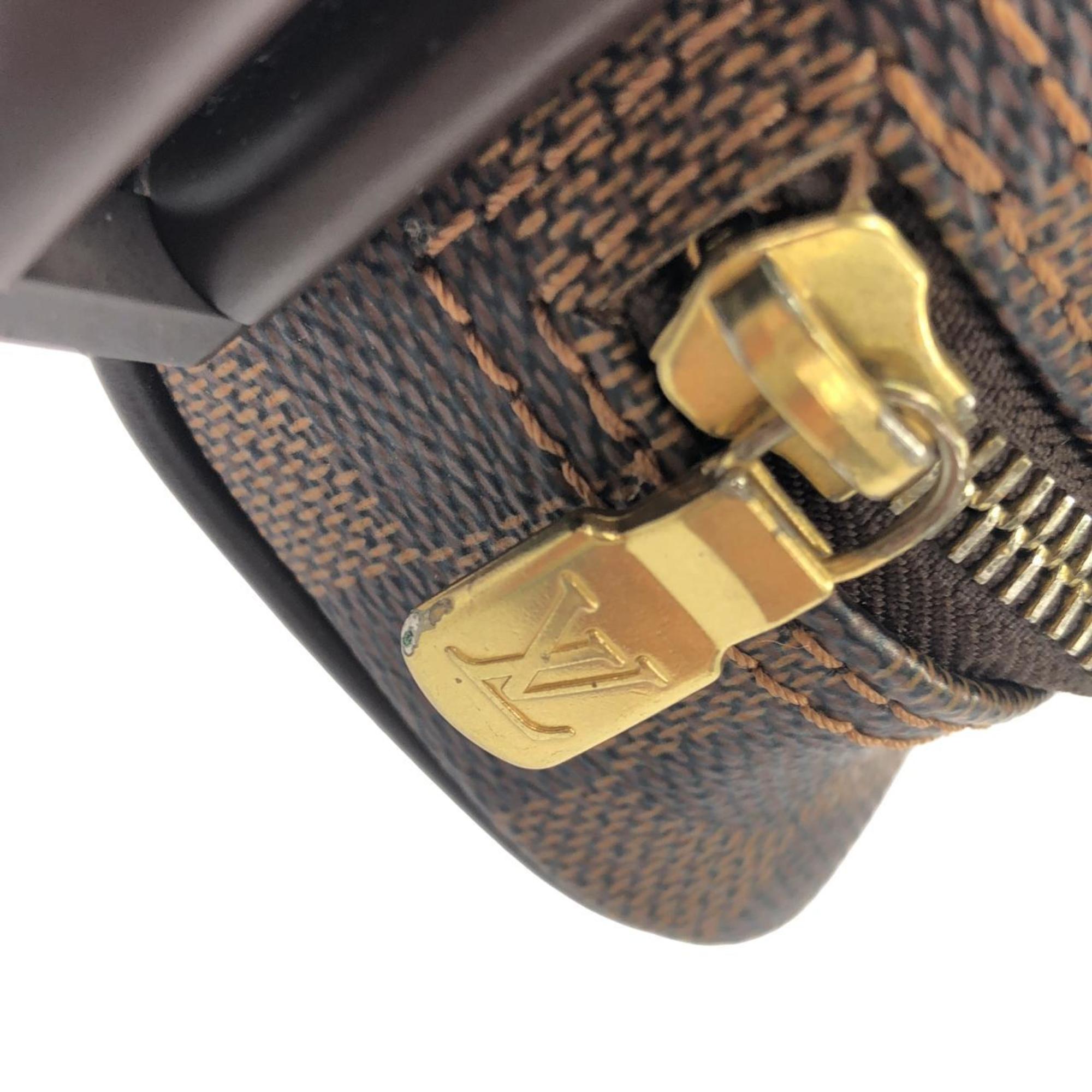 Louis Vuitton Brown Coated Canvas Shoulder Bag