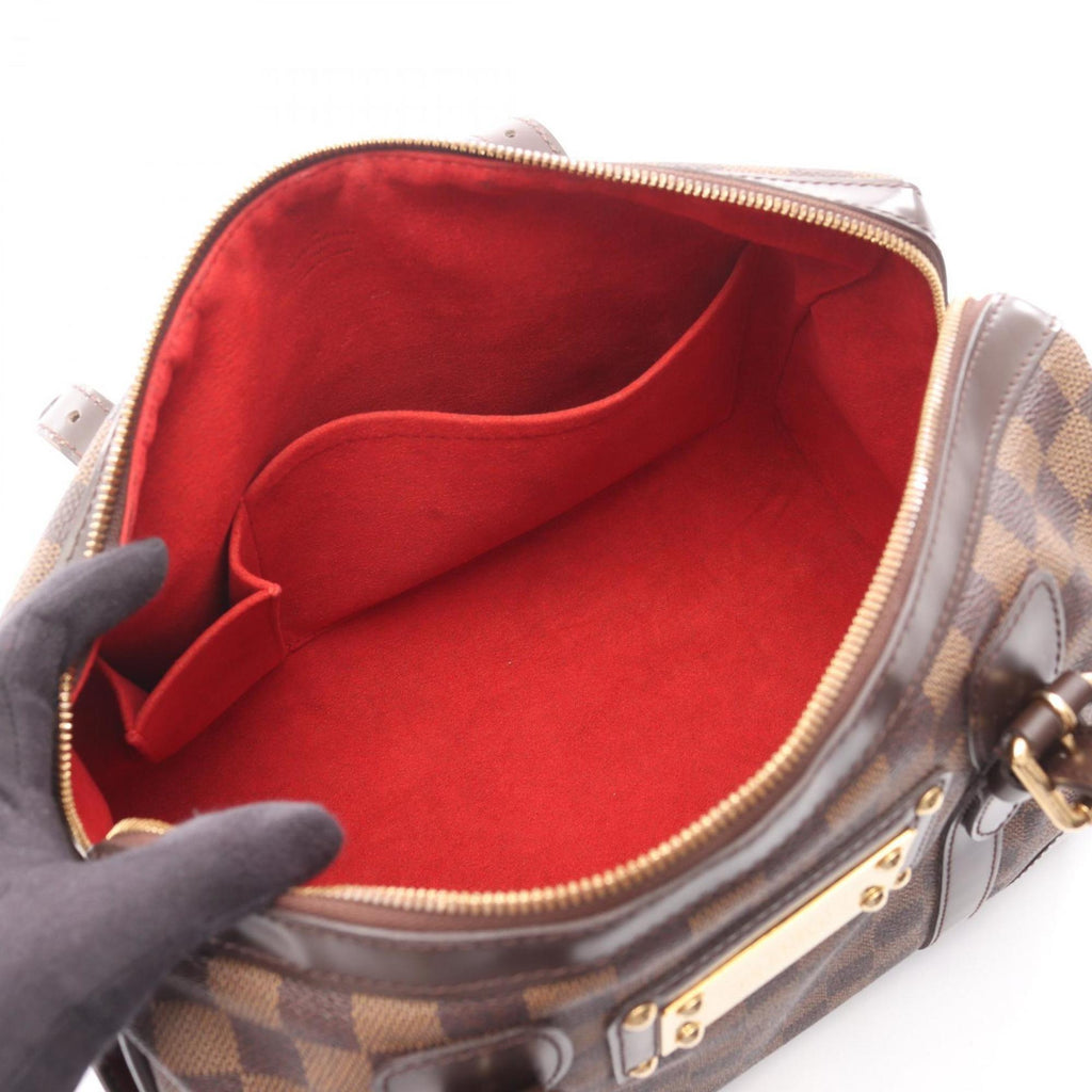 Louis Vuitton Brown Coated Canvas Leather Handbag