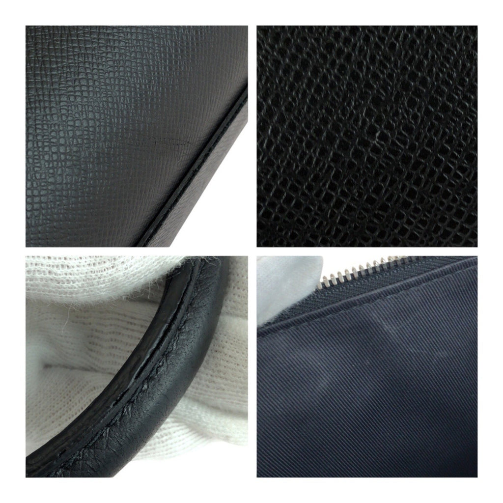 Louis Vuitton Black Taiga Leather Briefcase