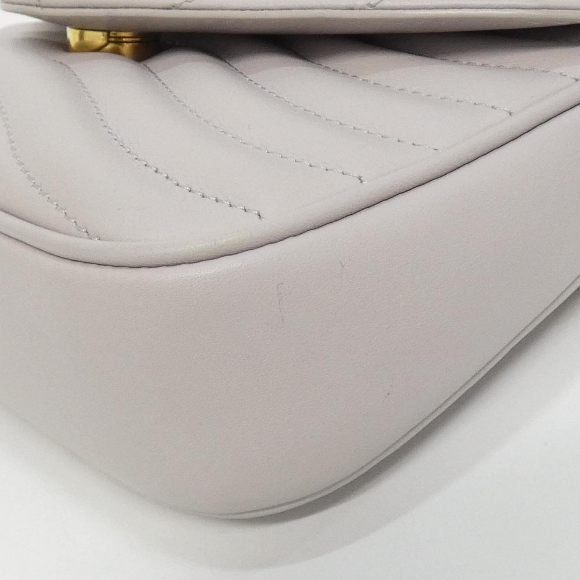 Louis Vuitton Beige Leather Pochette Shoulder Bag