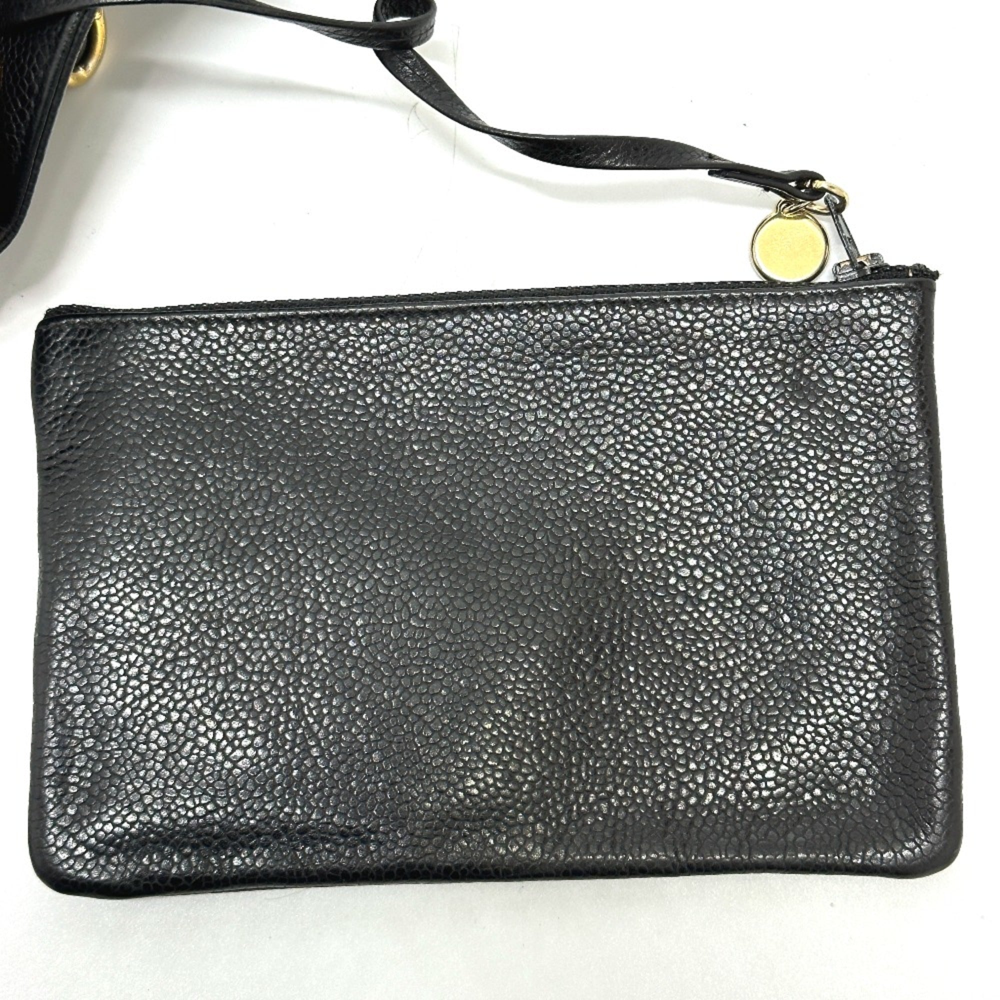 Chanel Black Leather Shoulder Bag